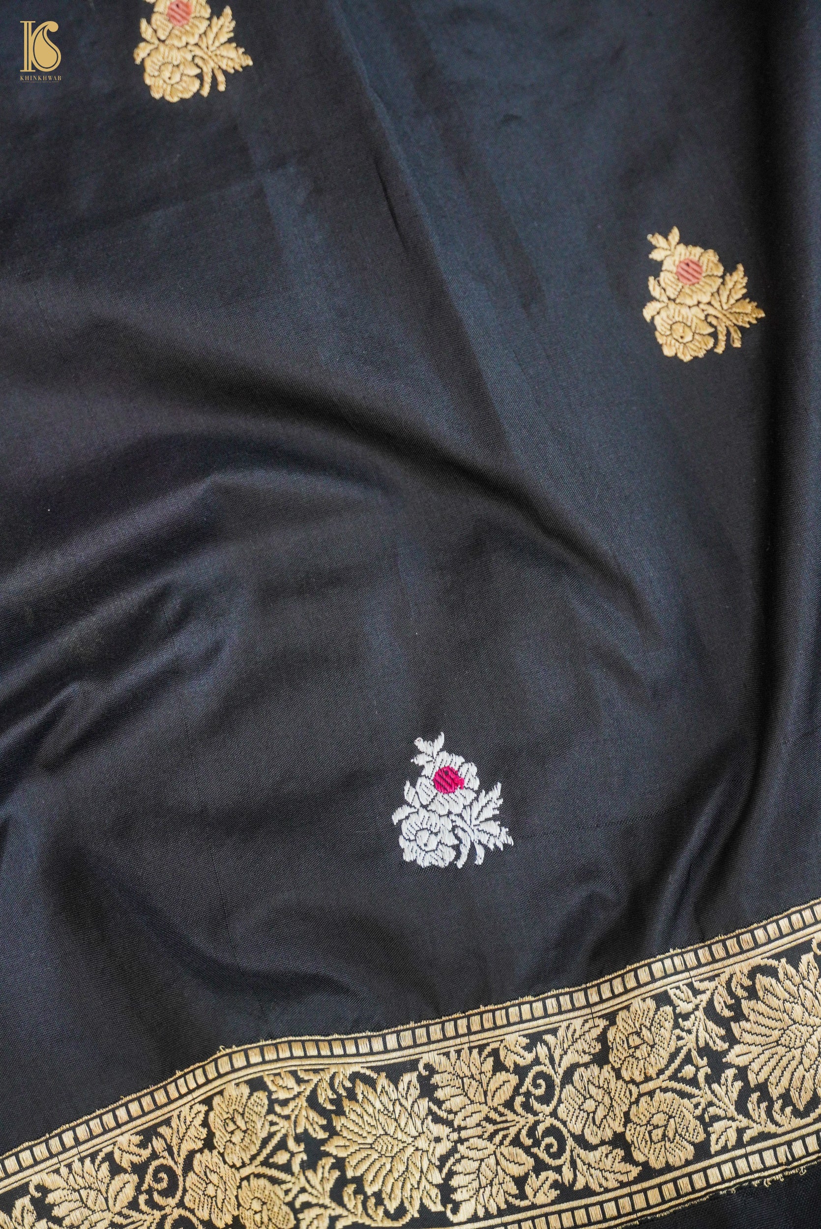 Handwoven Banarasi Katan Silk Suit Fabric Set