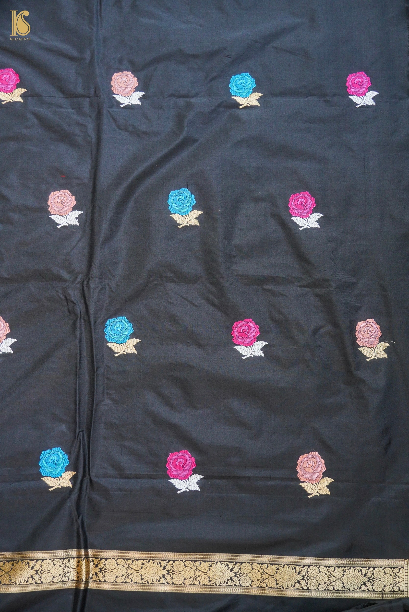 Handwoven Banarasi Katan Silk Suit Fabric Set