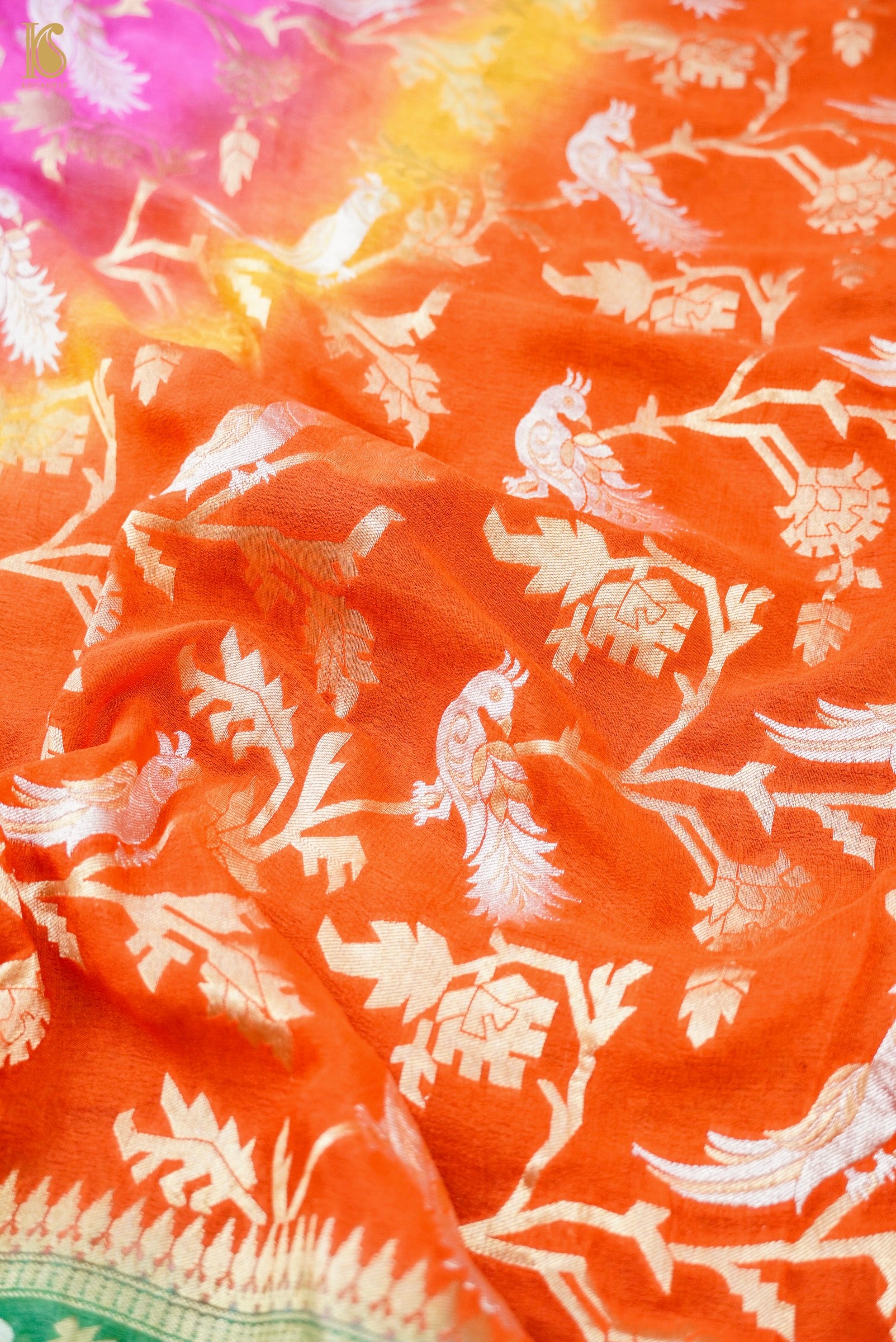 Banarasi Georgette Birds Dupatta