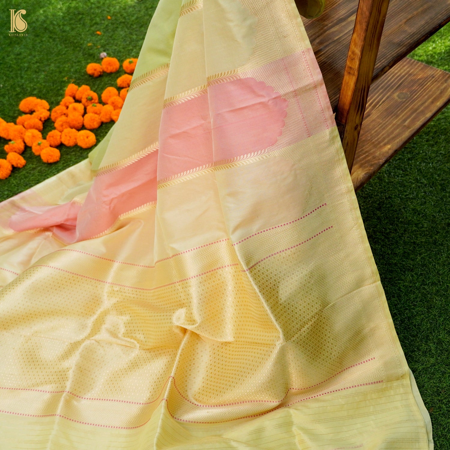 Handloom Banarasi Rangkat Silk Saree