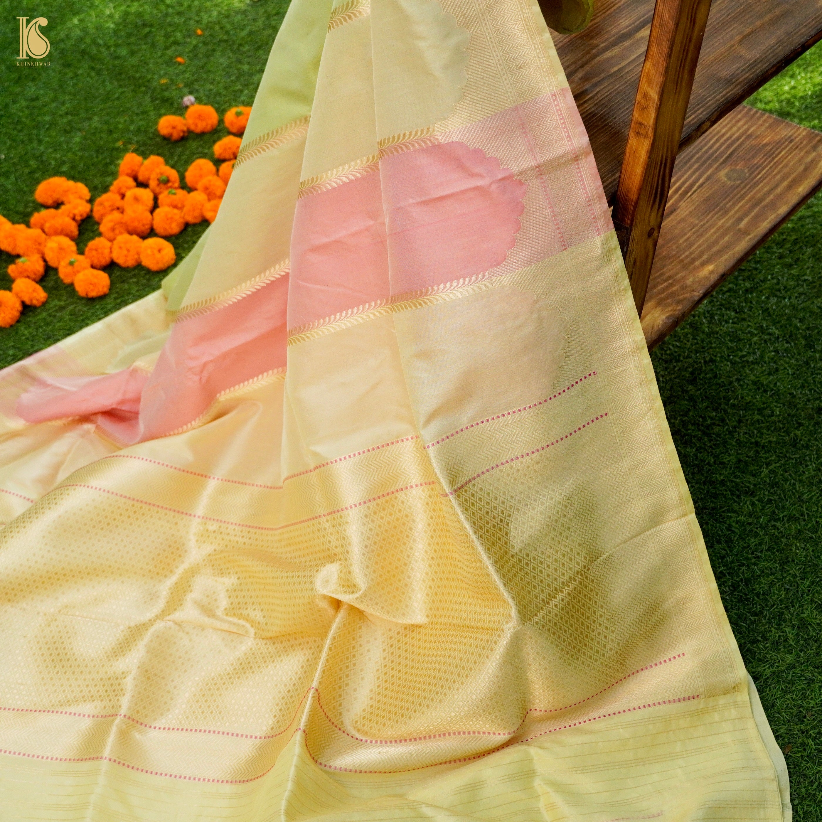 Handloom Banarasi Rangkat Silk Saree