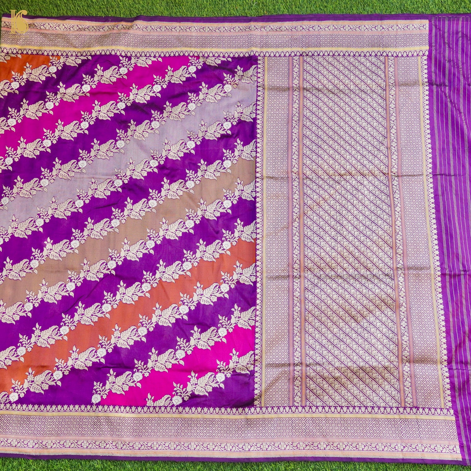 Handloom Banarasi Rangkat Silk Saree