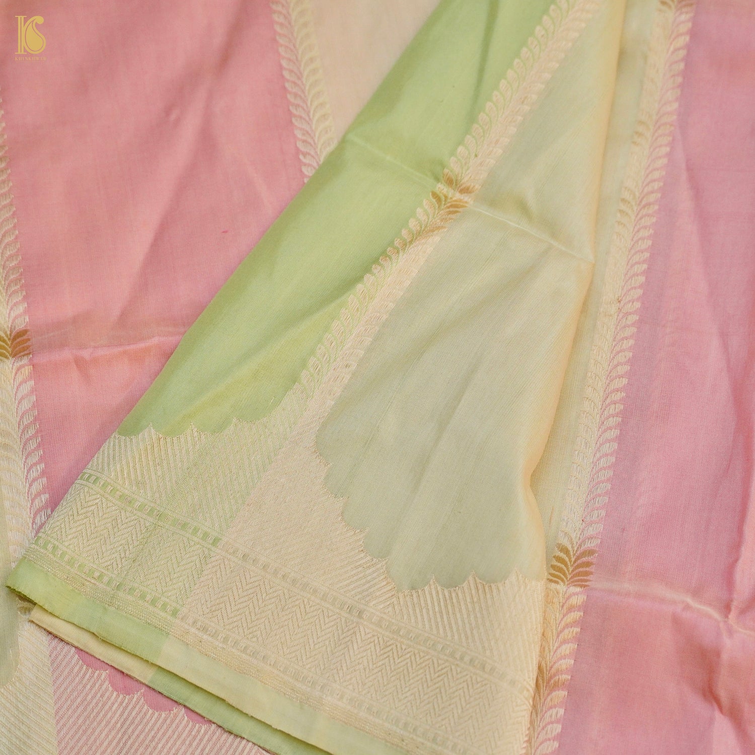 Handloom Banarasi Rangkat Silk Saree