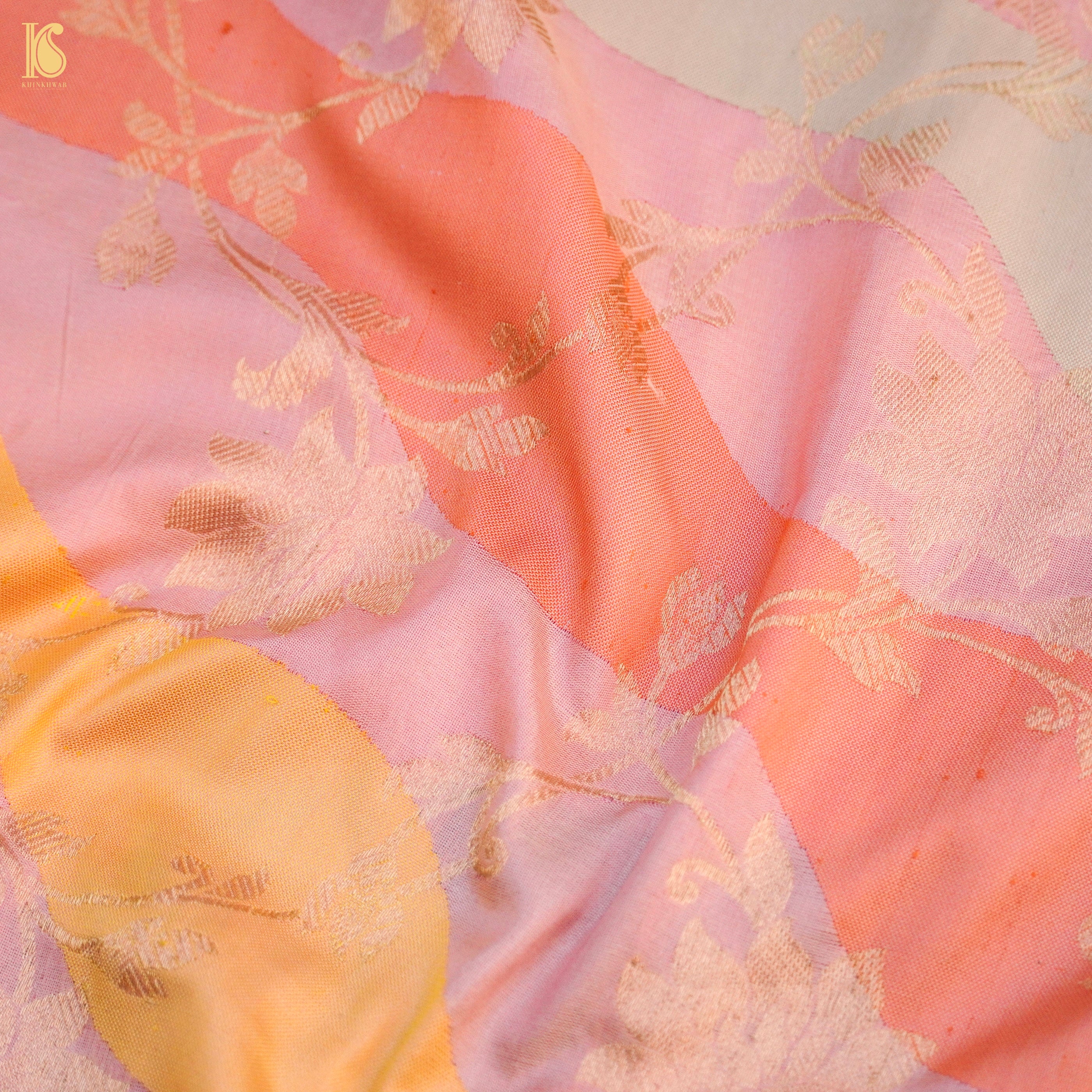 Handloom Banarasi Rangkat Silk Saree