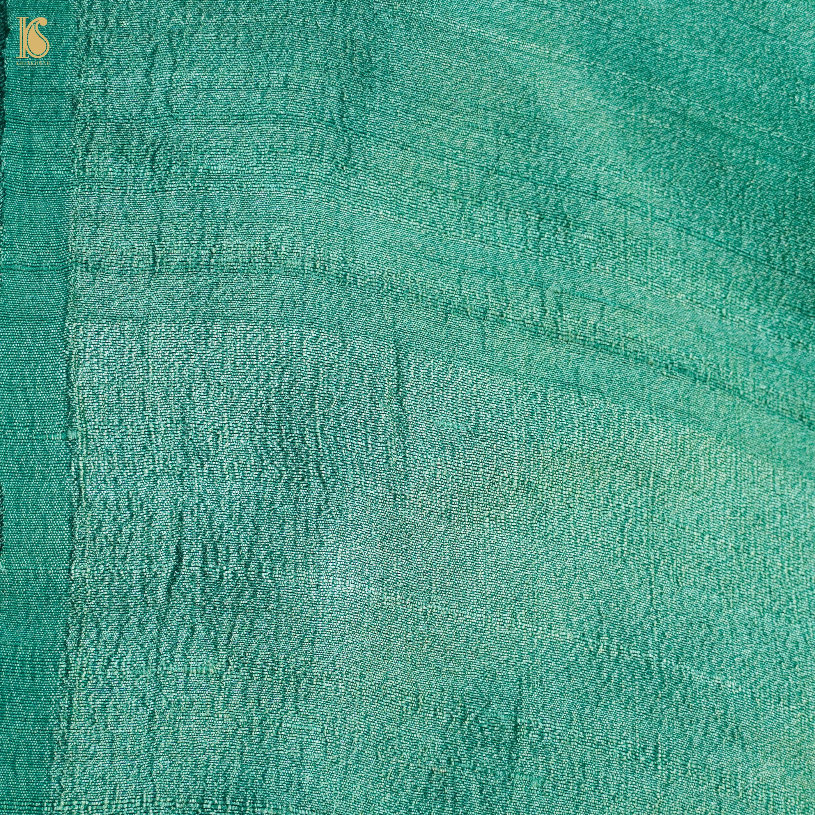 Pure Tussar Georgette Silk Handwoven Banarasi Saree