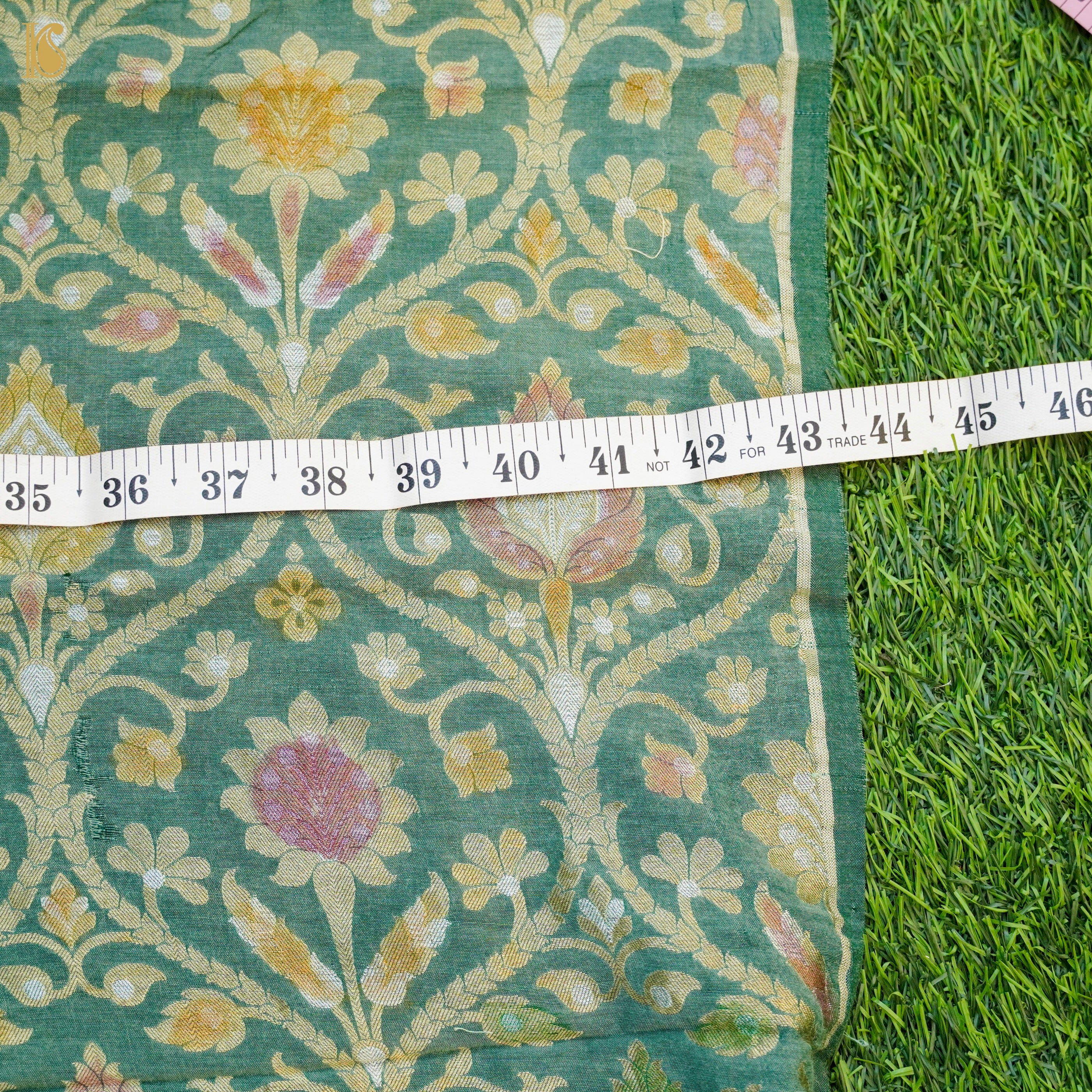 Banarasi Georgette Fabric with Hand Brush