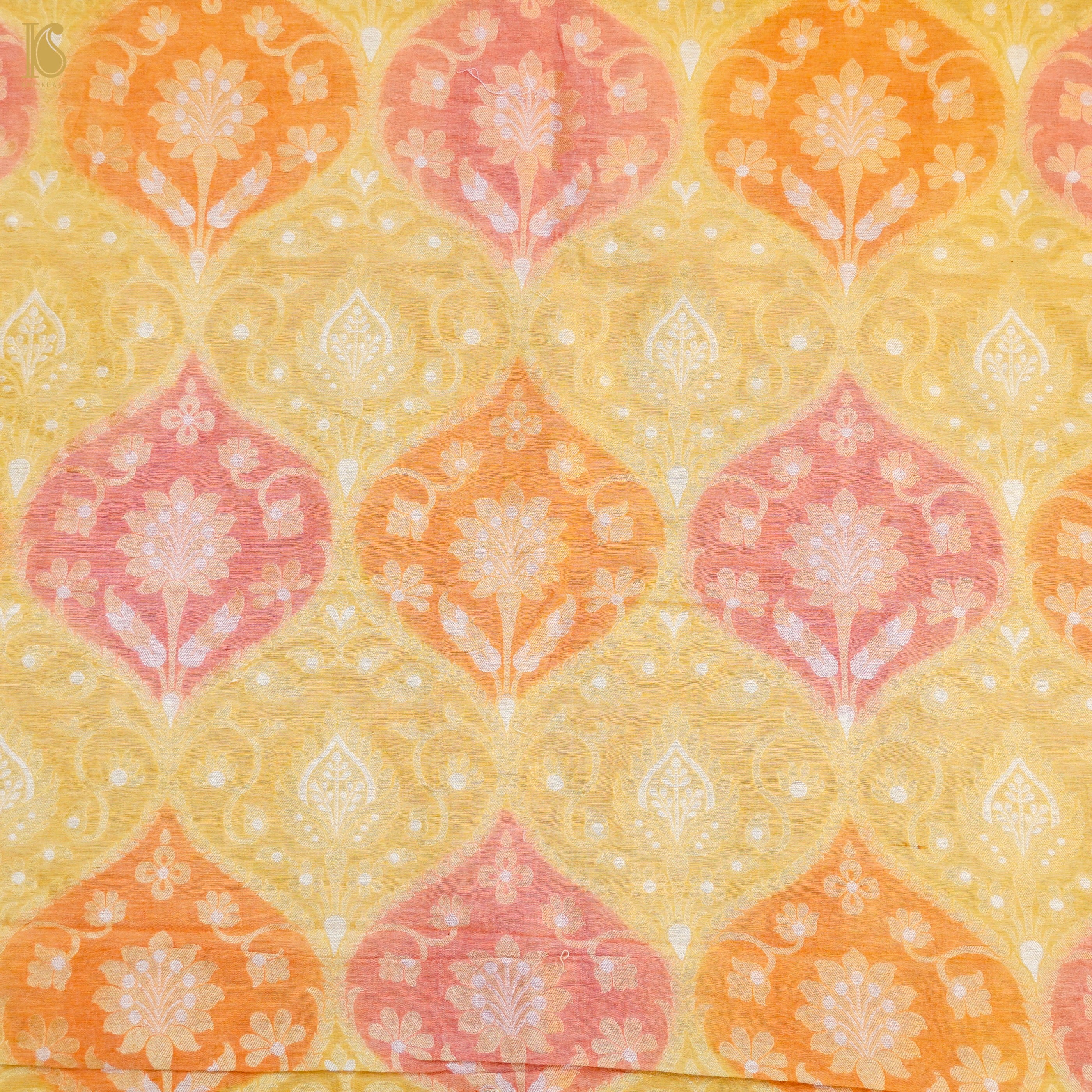 Banarasi Georgette Fabric with Hand Brush