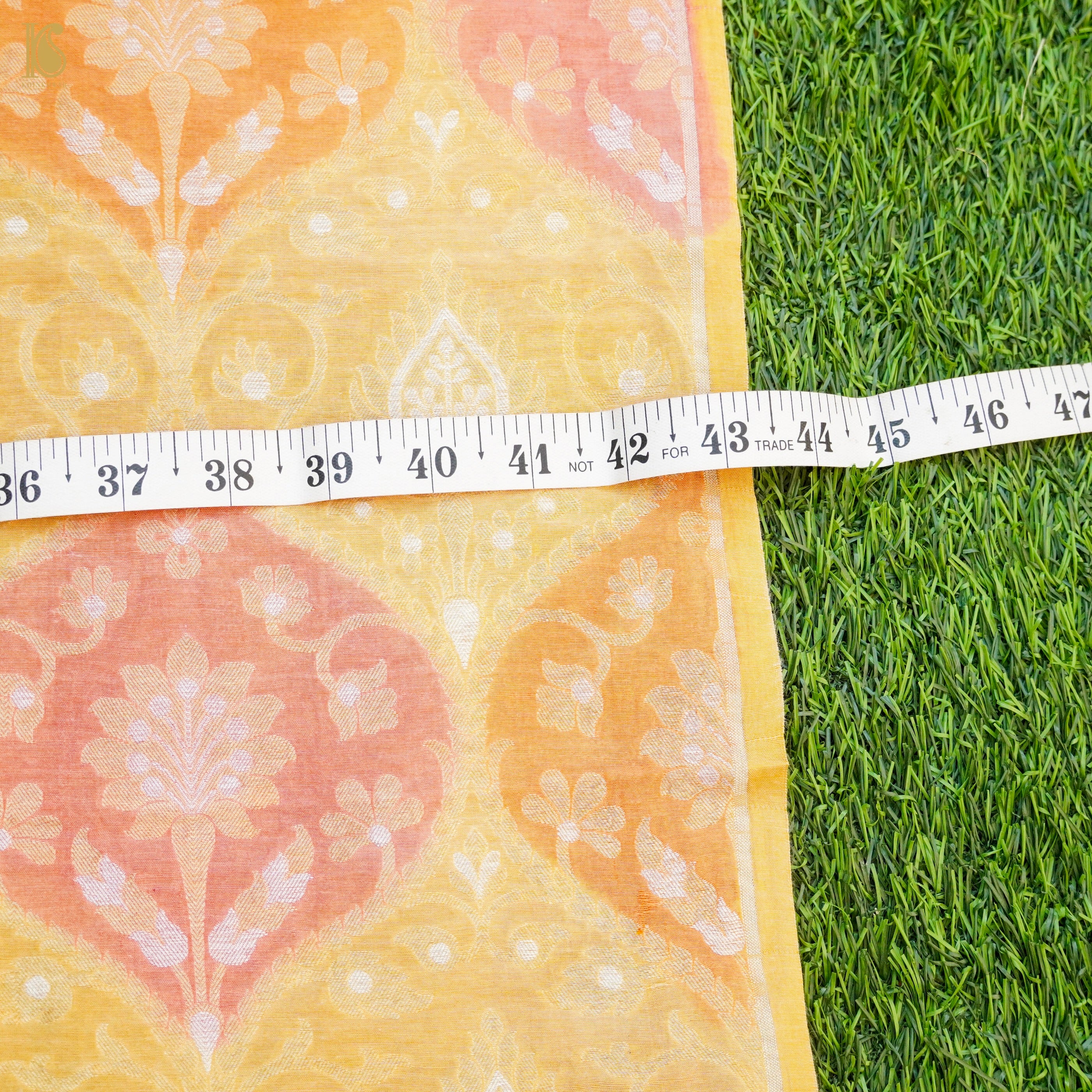Banarasi Georgette Fabric with Hand Brush