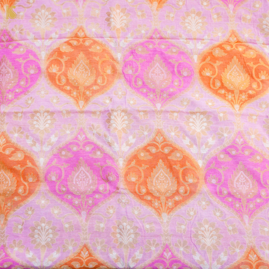 Banarasi Georgette Fabric with Hand Brush