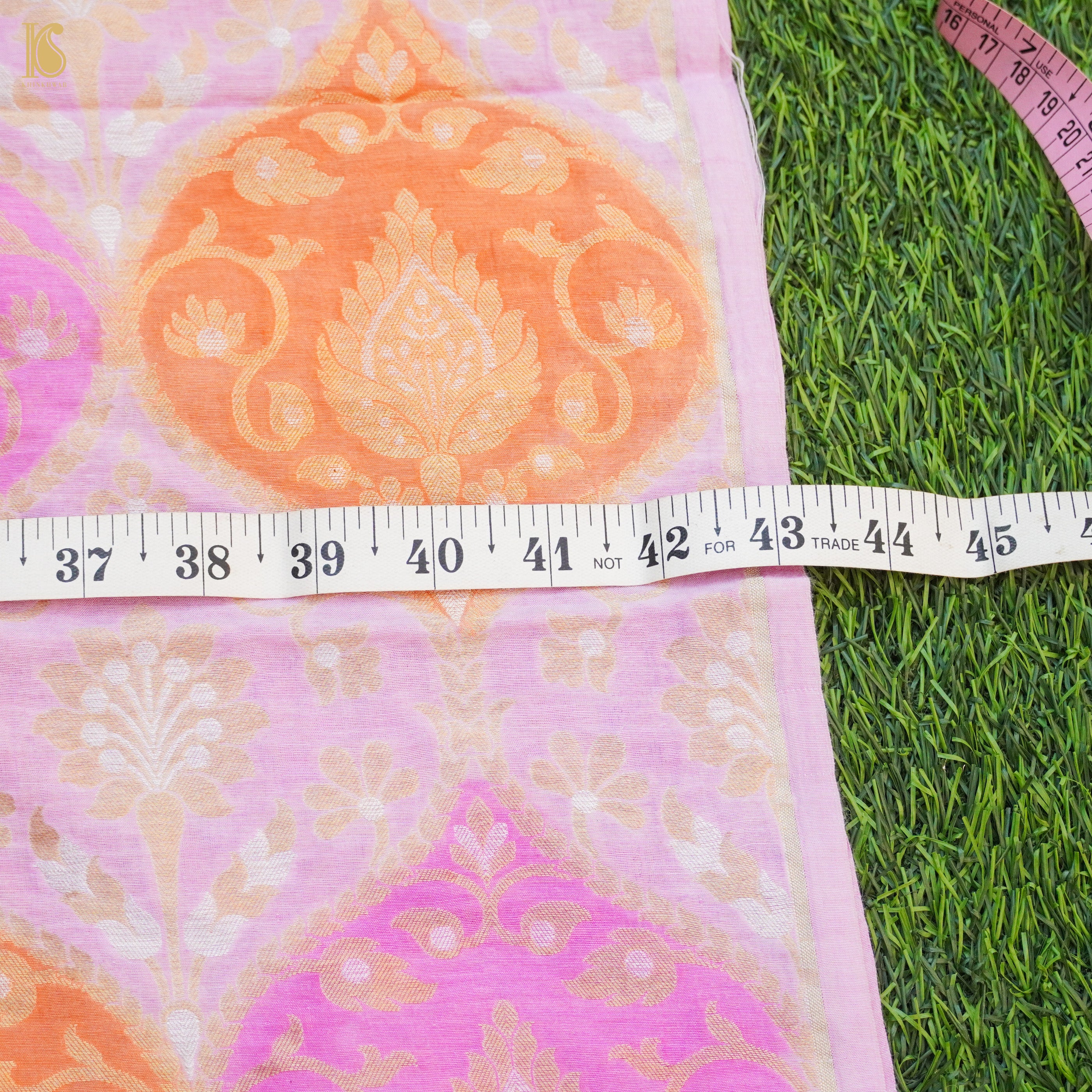 Banarasi Georgette Fabric with Hand Brush