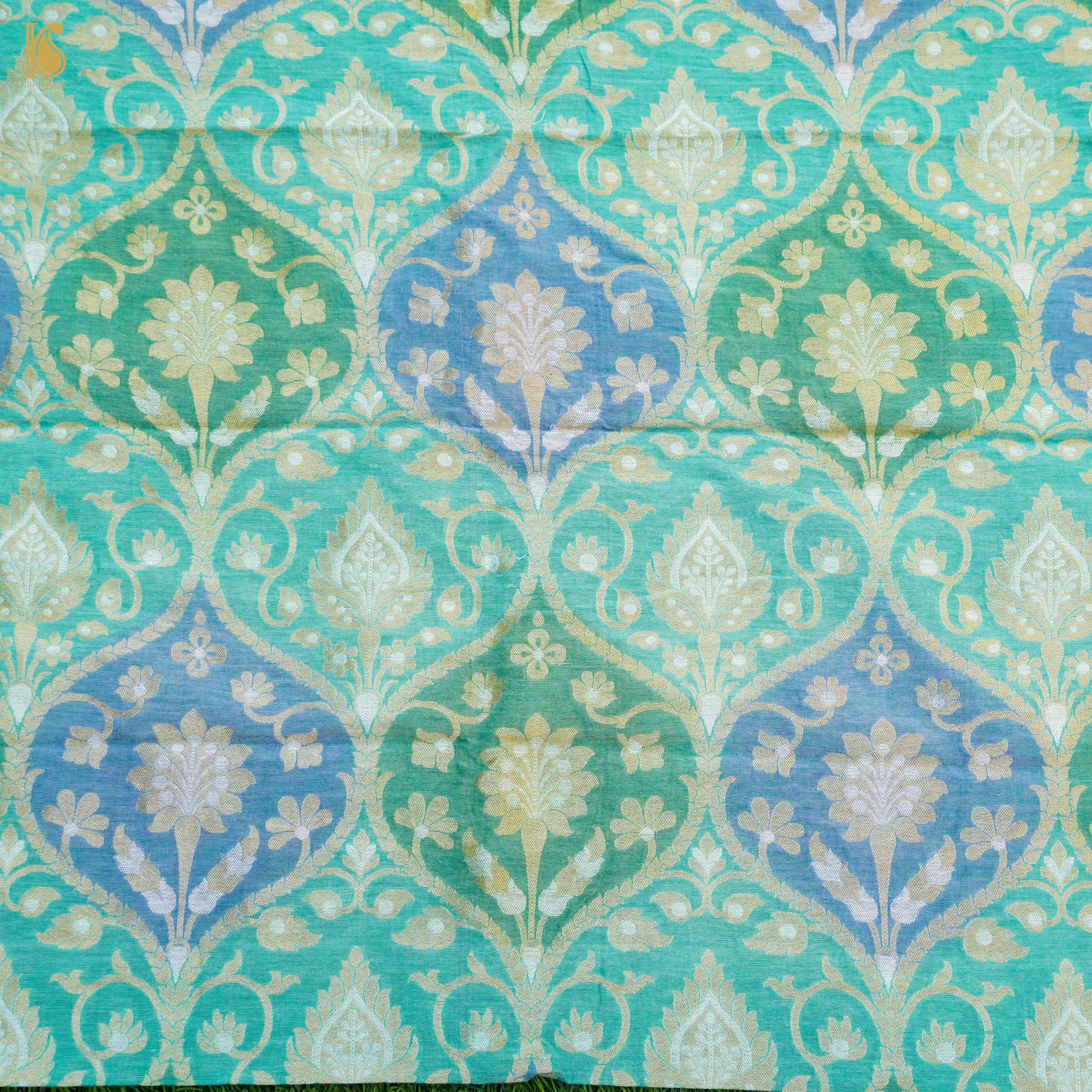 Banarasi Georgette Fabric with Hand Brush
