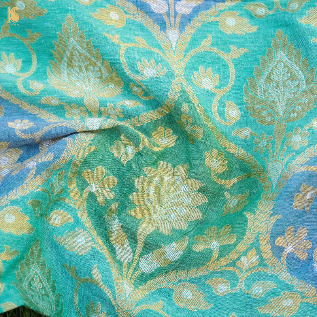 Banarasi Georgette Fabric with Hand Brush