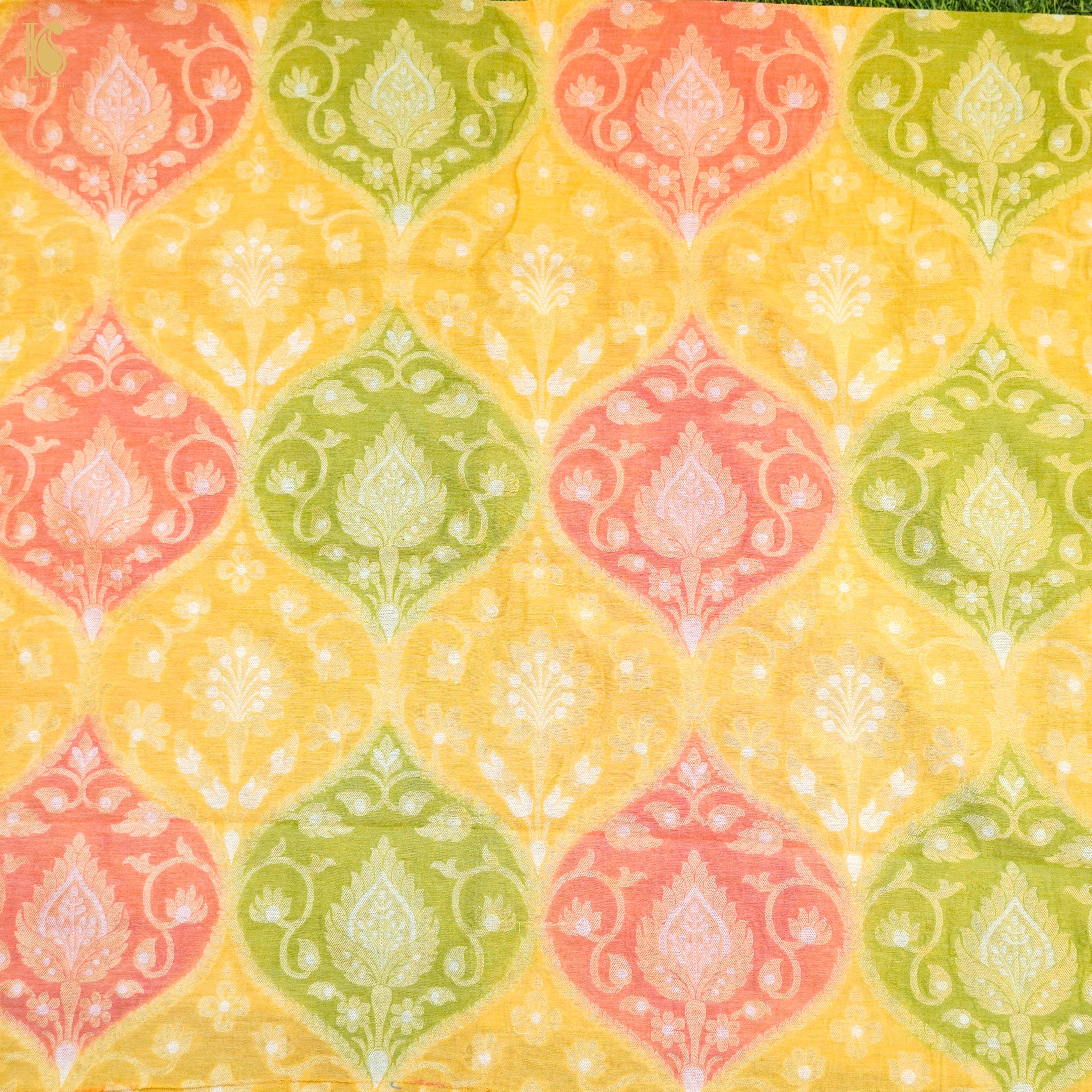 Banarasi Georgette Fabric with Hand Brush