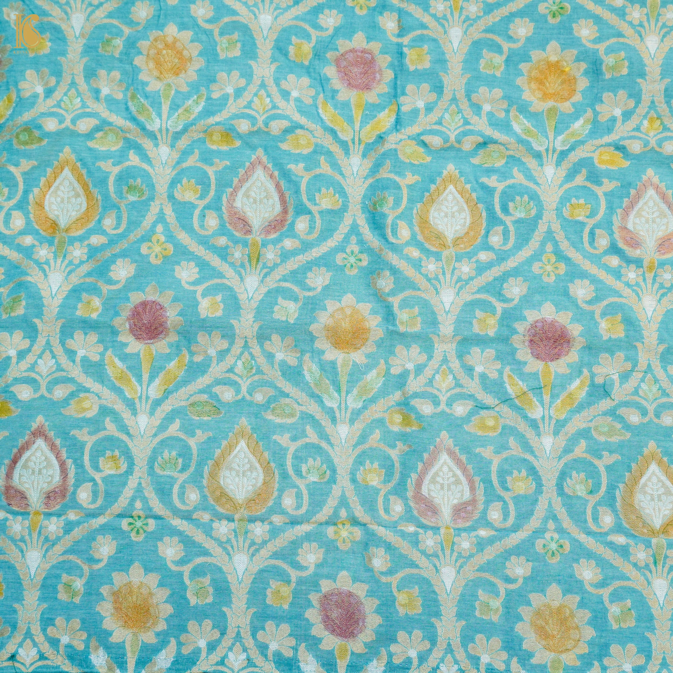 Banarasi Georgette Fabric with Hand Brush