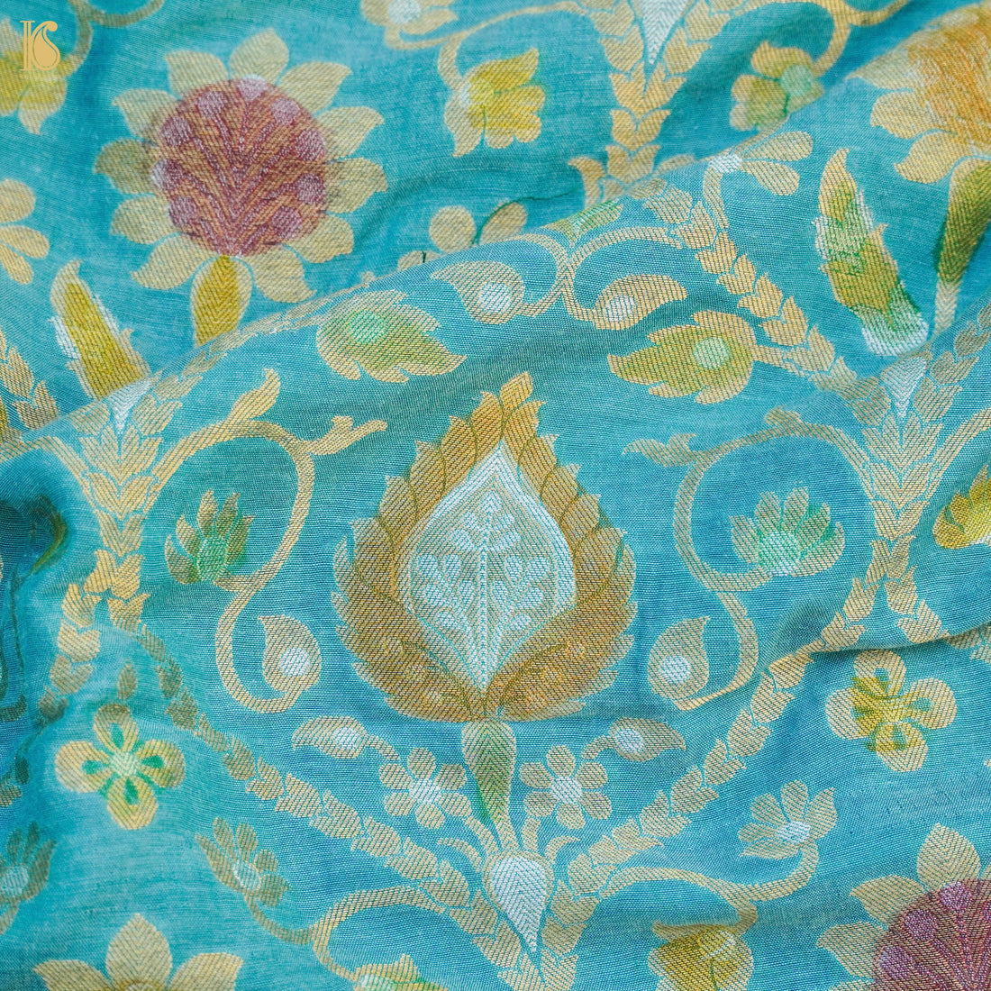Banarasi Georgette Fabric with Hand Brush