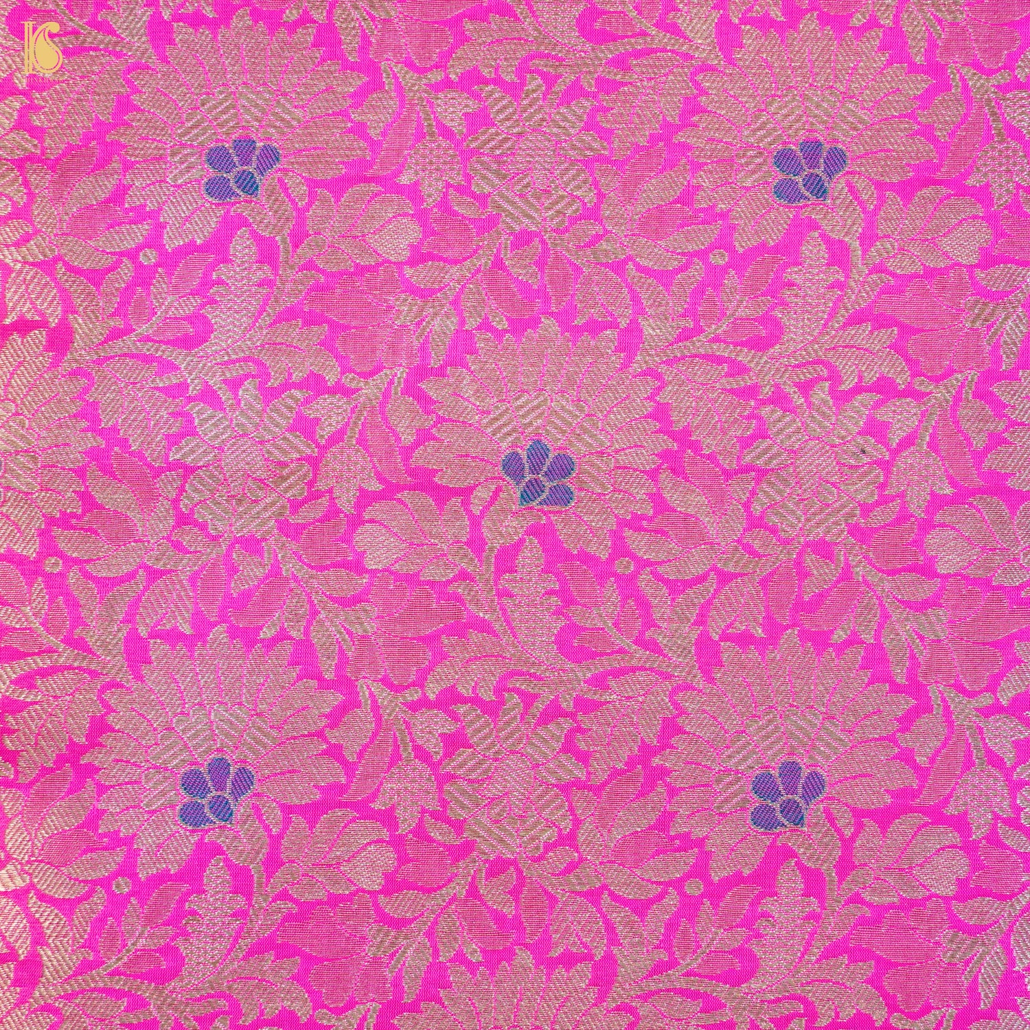 Handwoven Brocade Mashru Silk Banarasi Fabric