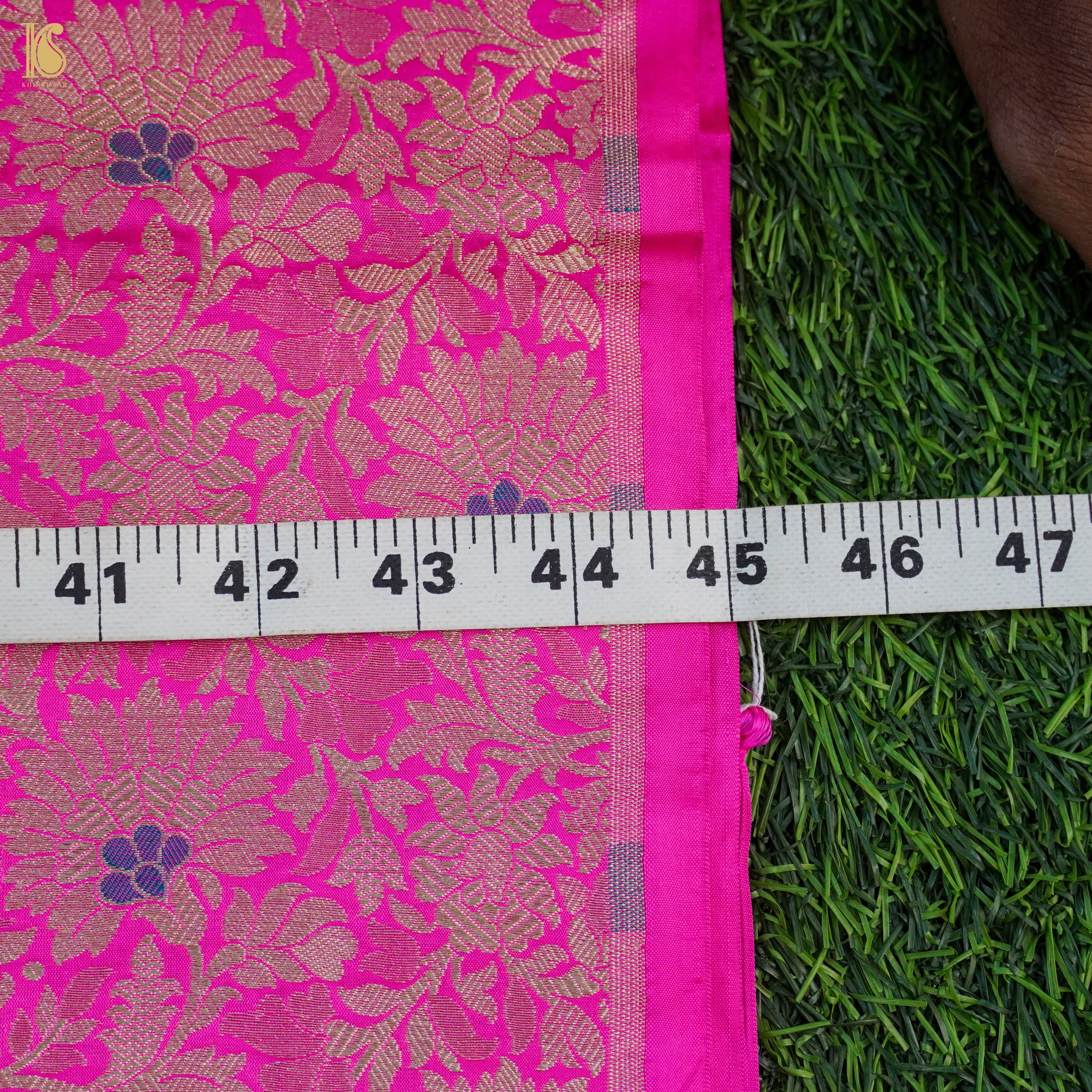 Handwoven Brocade Mashru Silk Banarasi Fabric