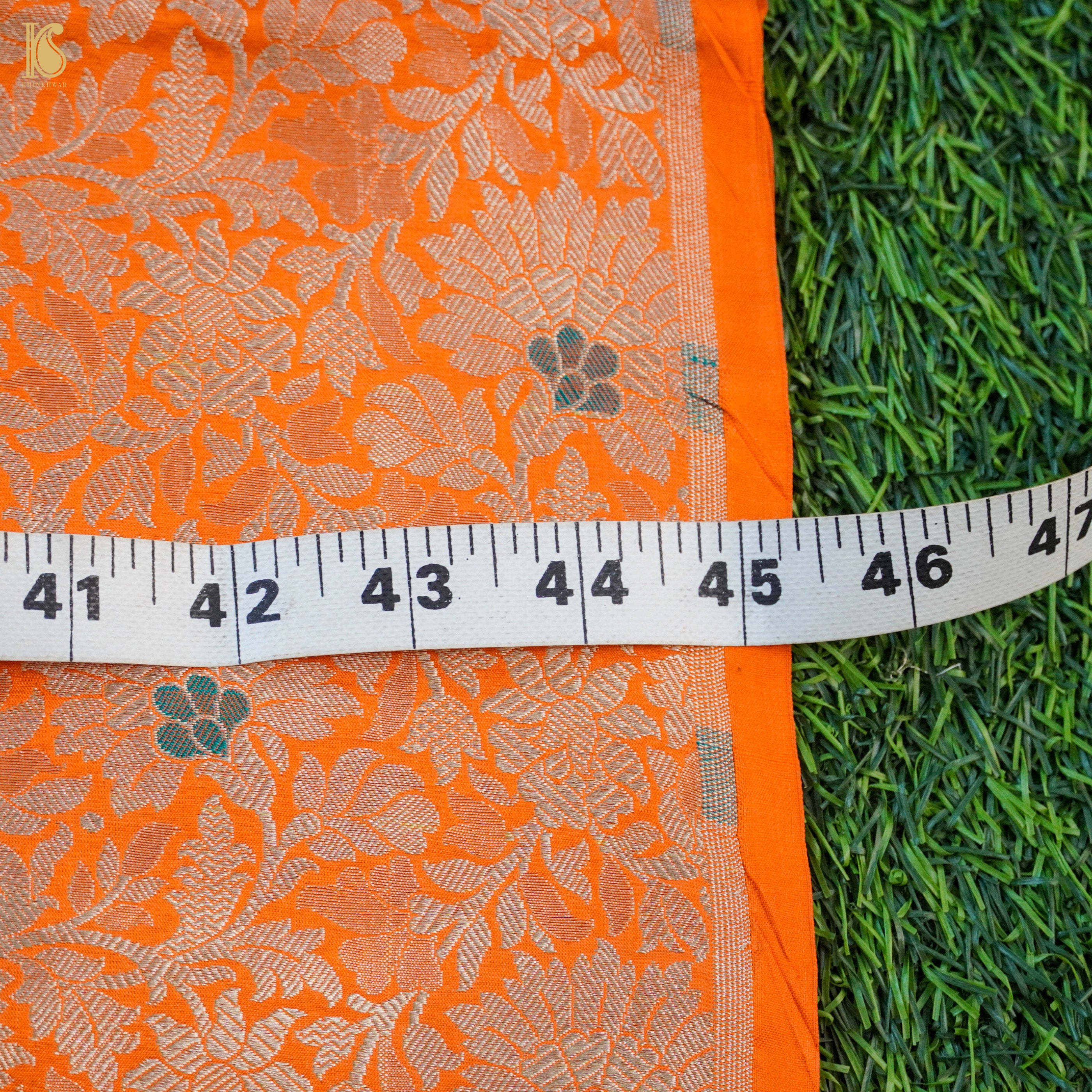 Handwoven Brocade Mashru Silk Banarasi Fabric