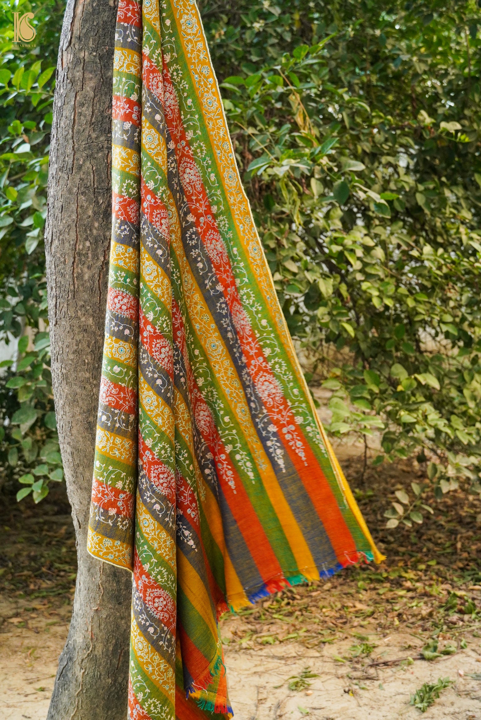 Pashmina Handwoven Sozni Kashmir Shawl