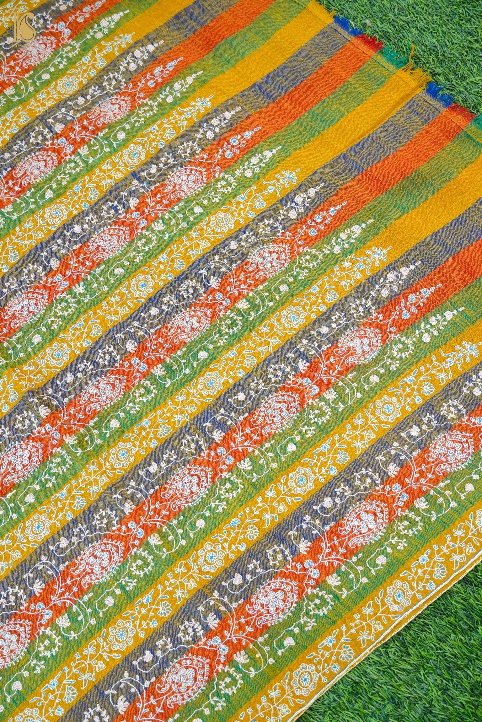 Pashmina Handwoven Sozni Kashmir Shawl