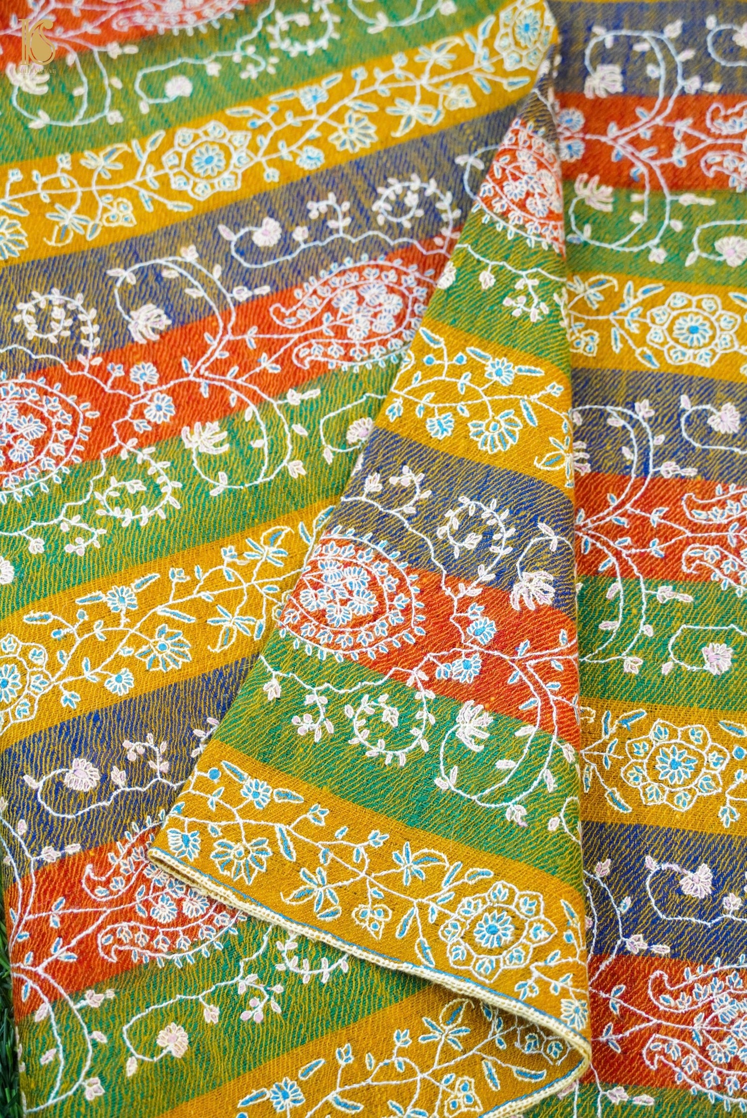 Pashmina Handwoven Sozni Kashmir Shawl