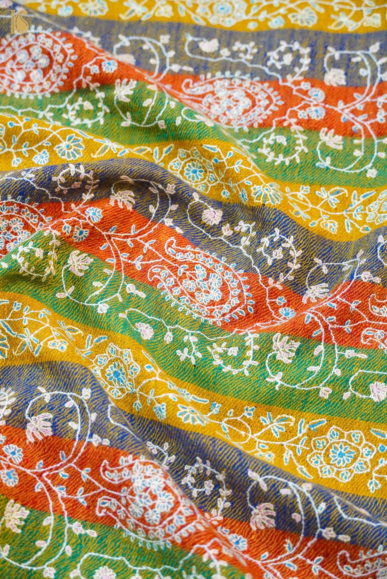Pashmina Handwoven Sozni Kashmir Shawl