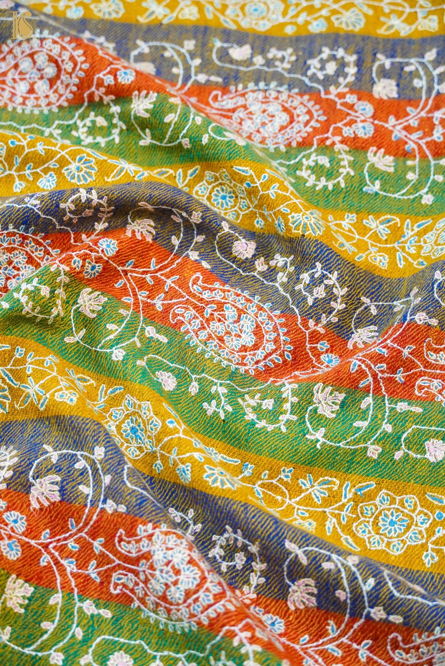 Pashmina Handwoven Sozni Kashmir Shawl