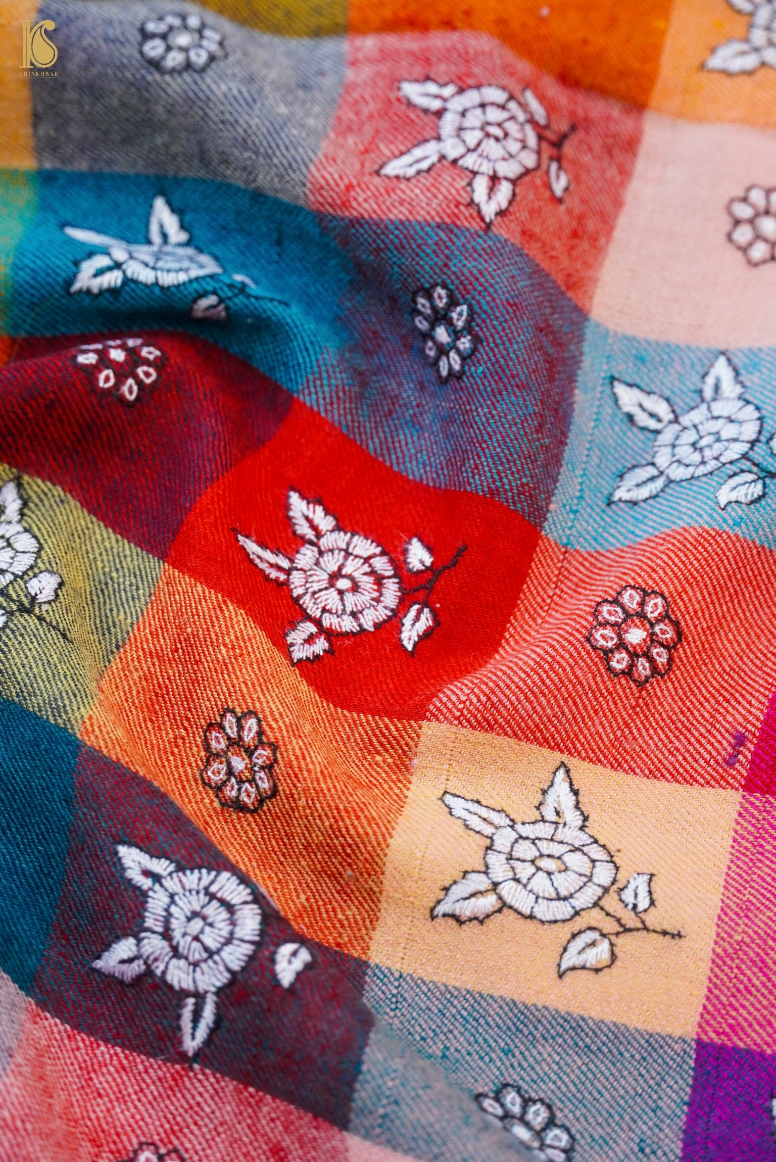 Pashmina Handwoven Sozni Rangkat Kashmir Shawl