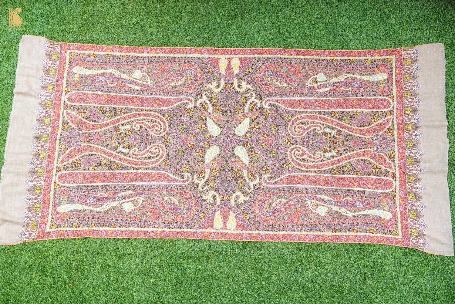 Pashmina Handwoven Sozni Kashmir Shawl