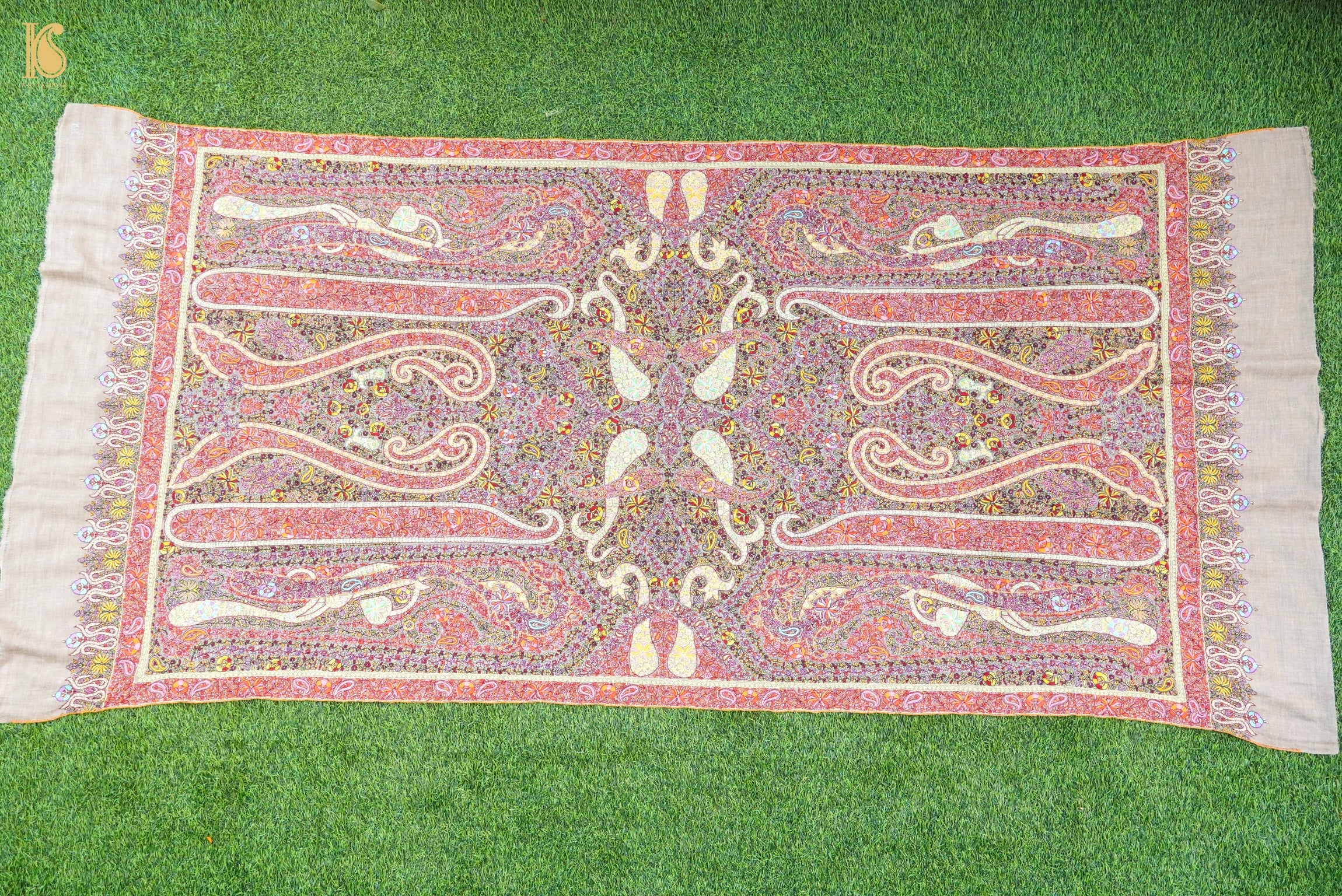 Pashmina Handwoven Sozni Kashmir Shawl