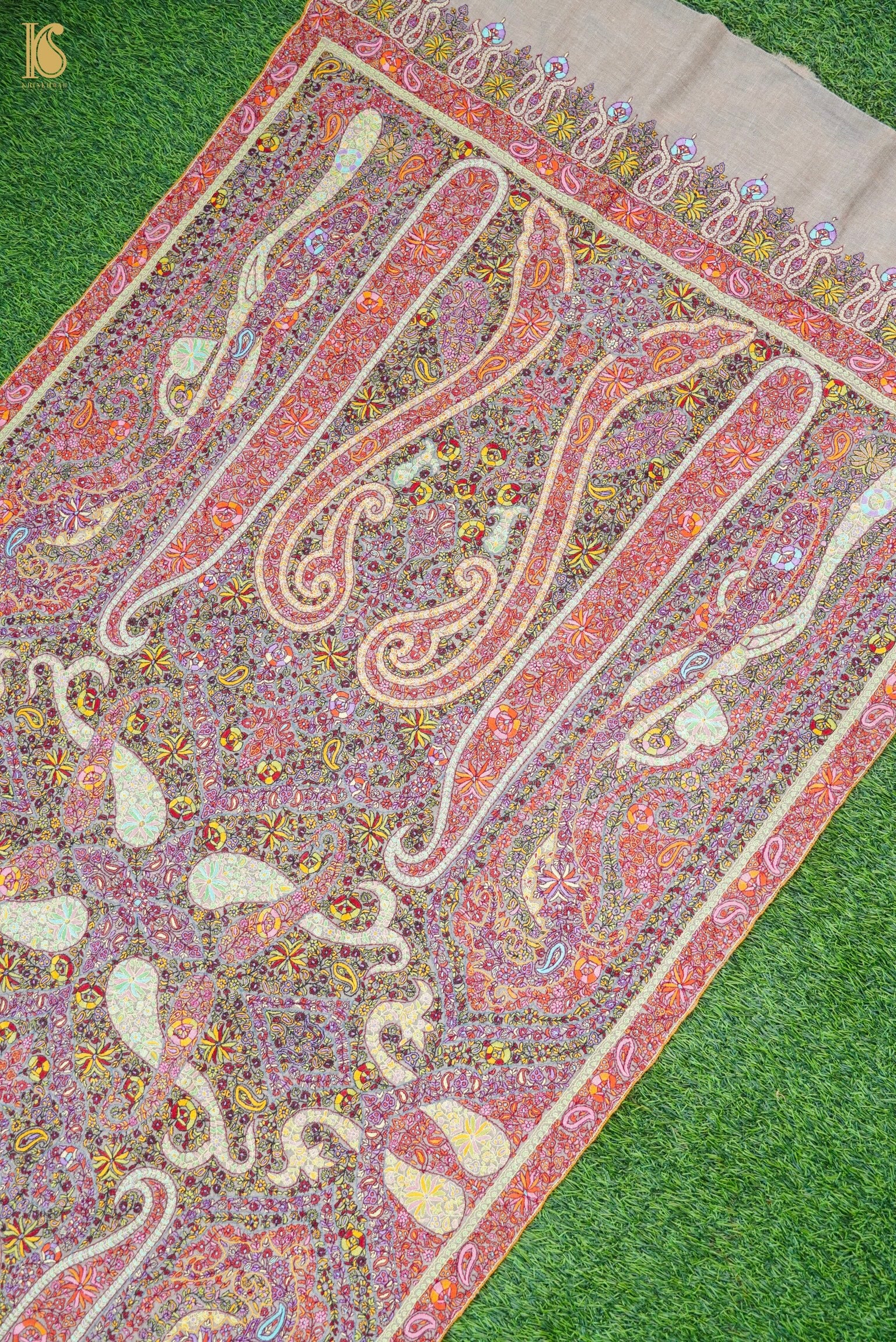 Pashmina Handwoven Sozni Kashmir Shawl