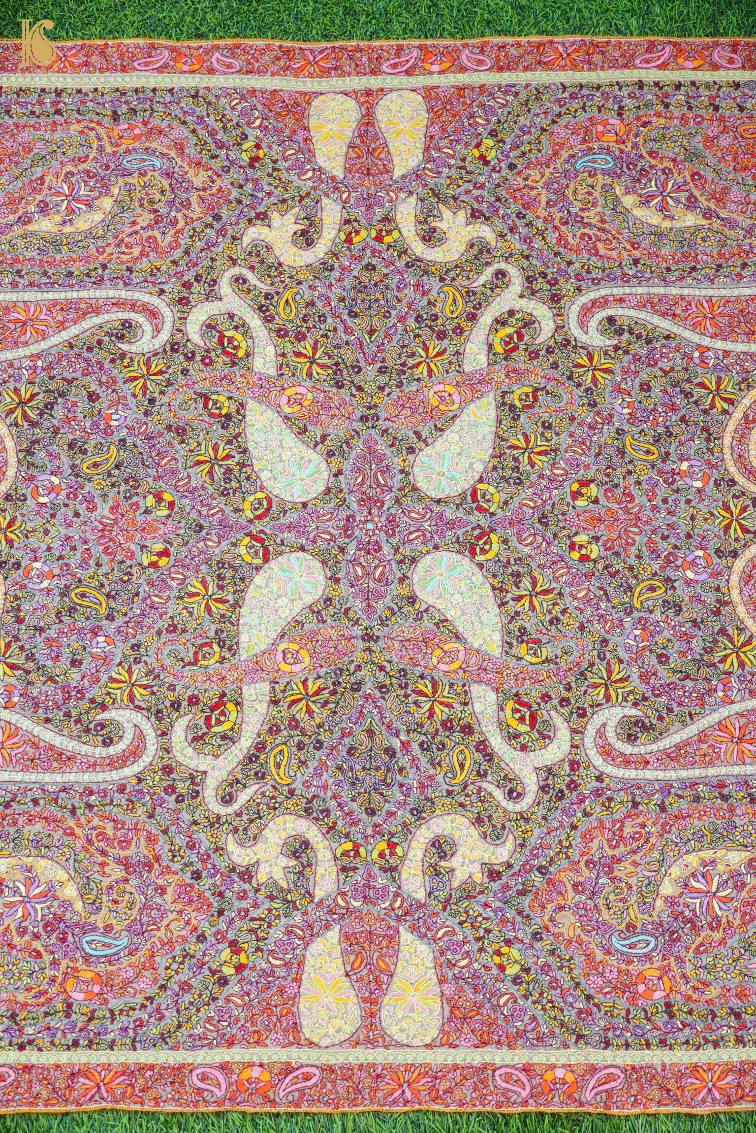 Pashmina Handwoven Sozni Kashmir Shawl
