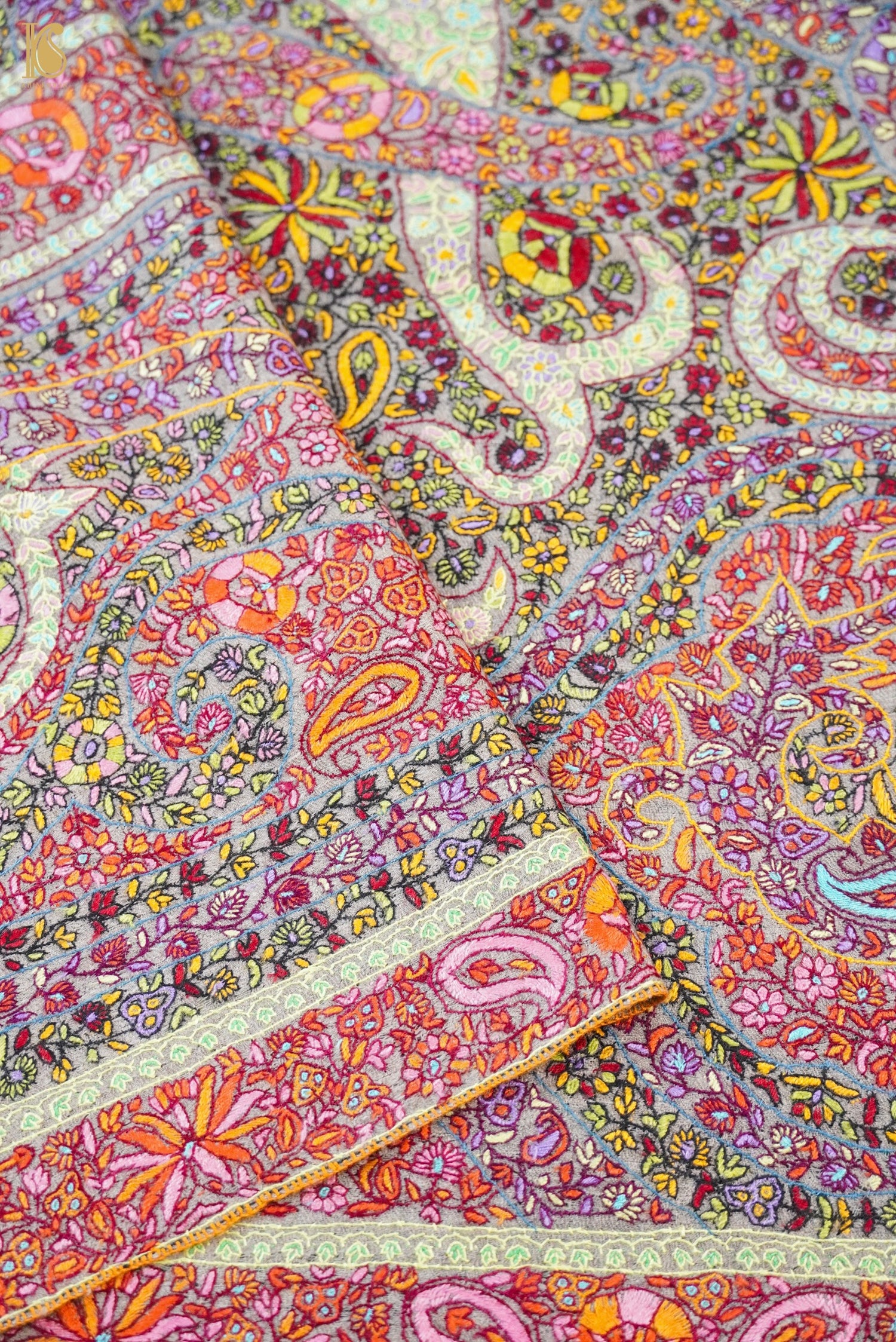 Pashmina Handwoven Sozni Kashmir Shawl