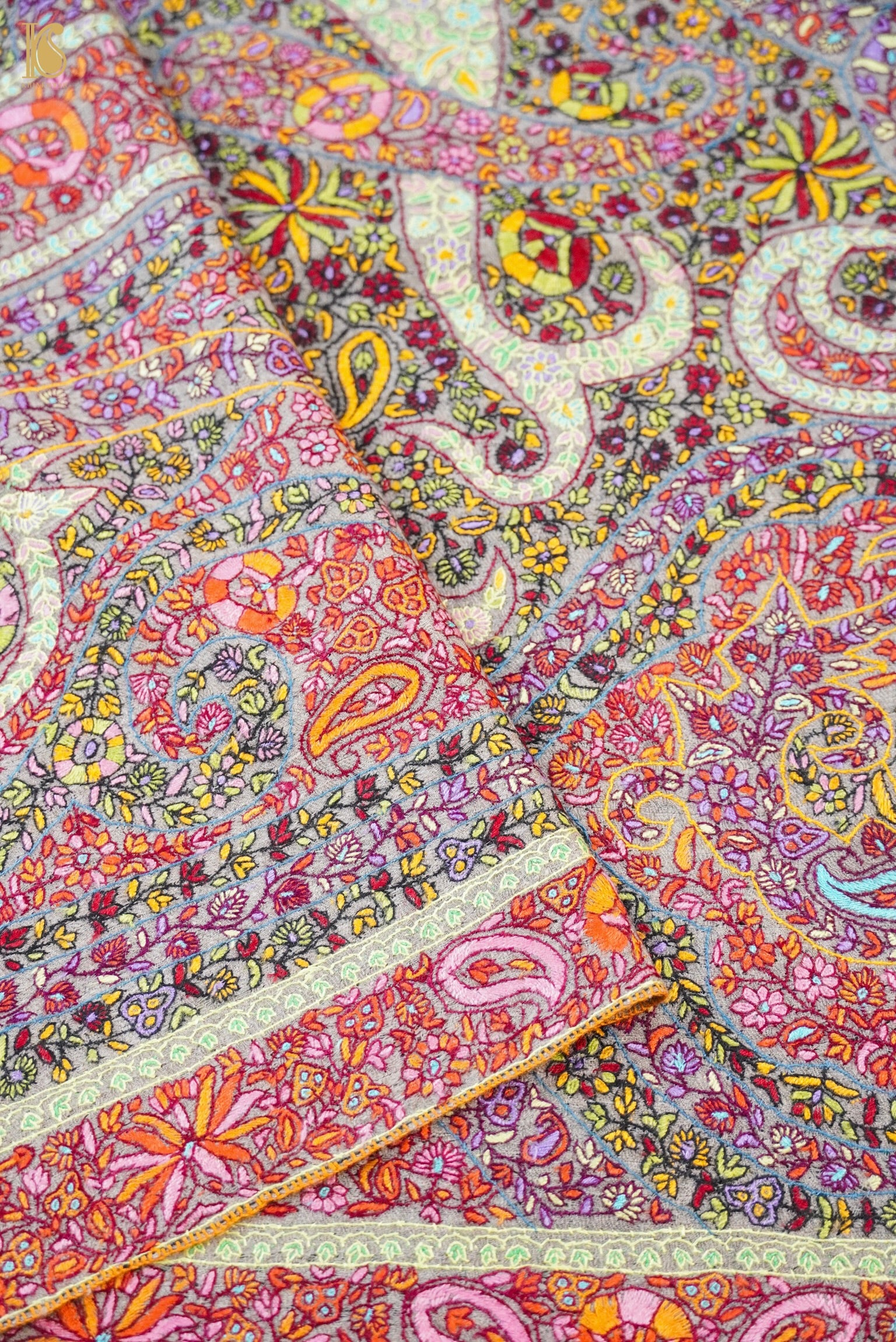 Pashmina Handwoven Sozni Kashmir Shawl