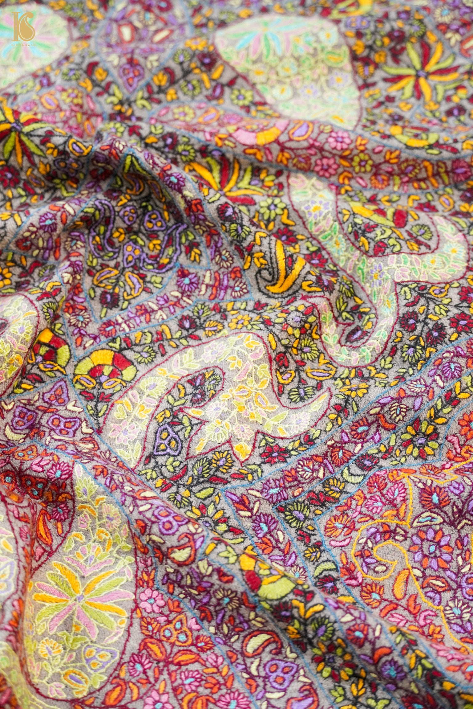Pashmina Handwoven Sozni Kashmir Shawl