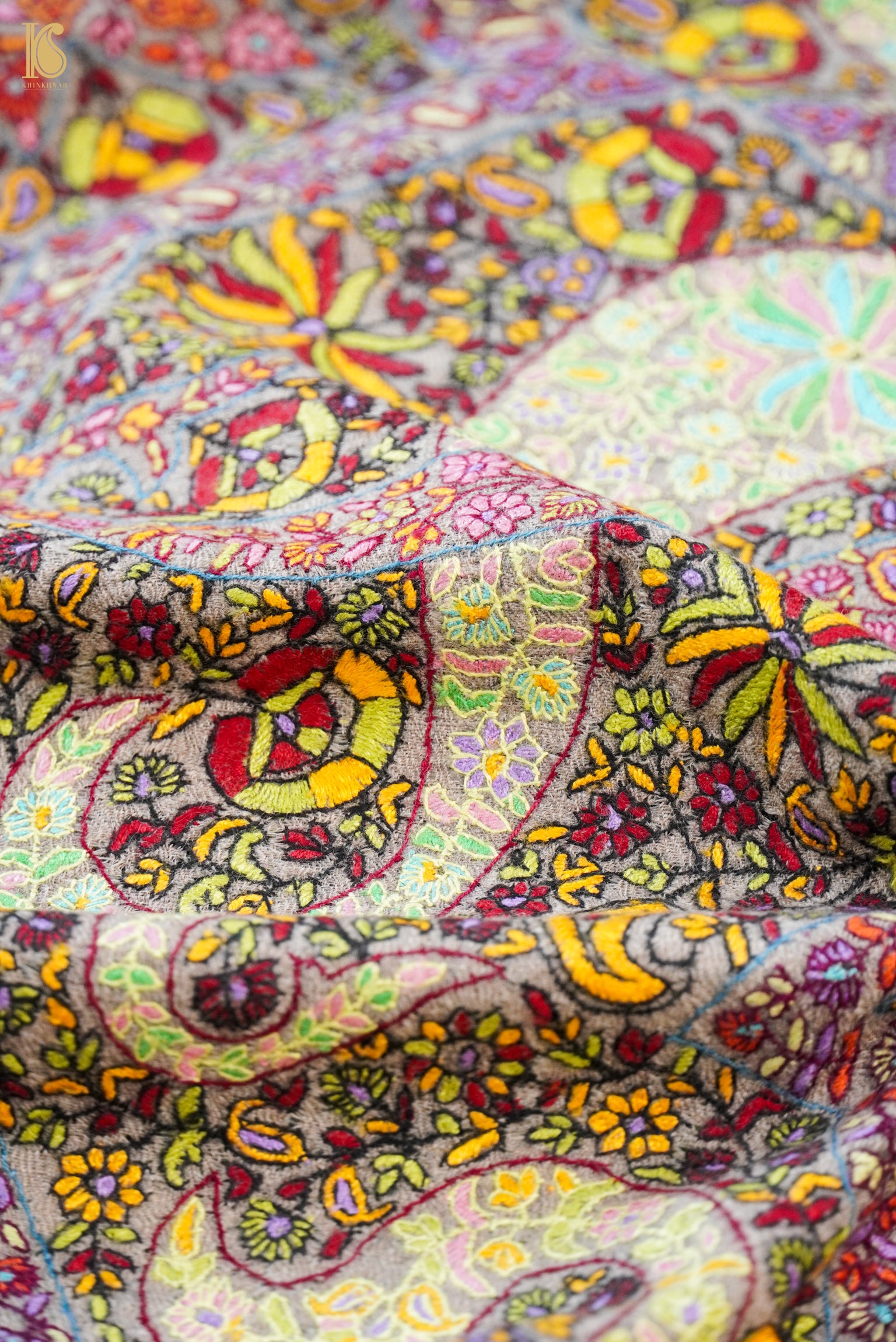 Pashmina Handwoven Sozni Kashmir Shawl