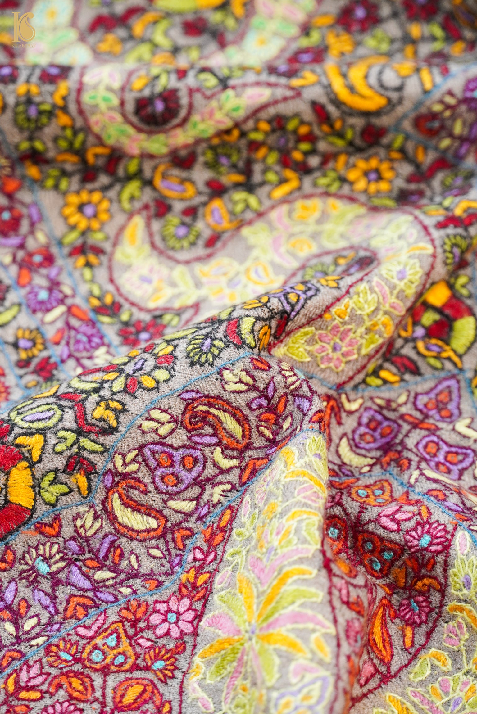 Pashmina Handwoven Sozni Kashmir Shawl