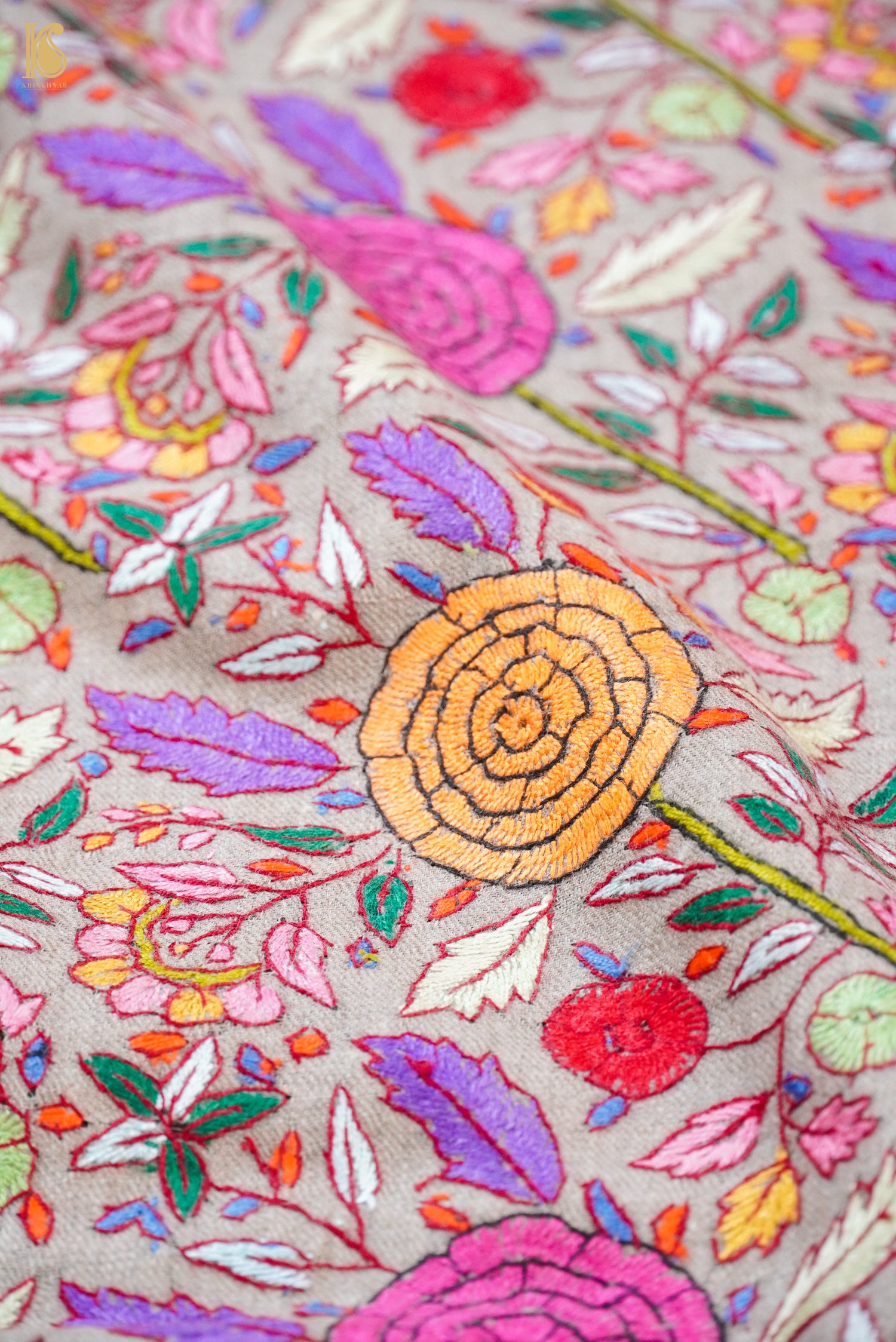 Pashmina Peppier Mache Embriodery Kashmiri Shawl