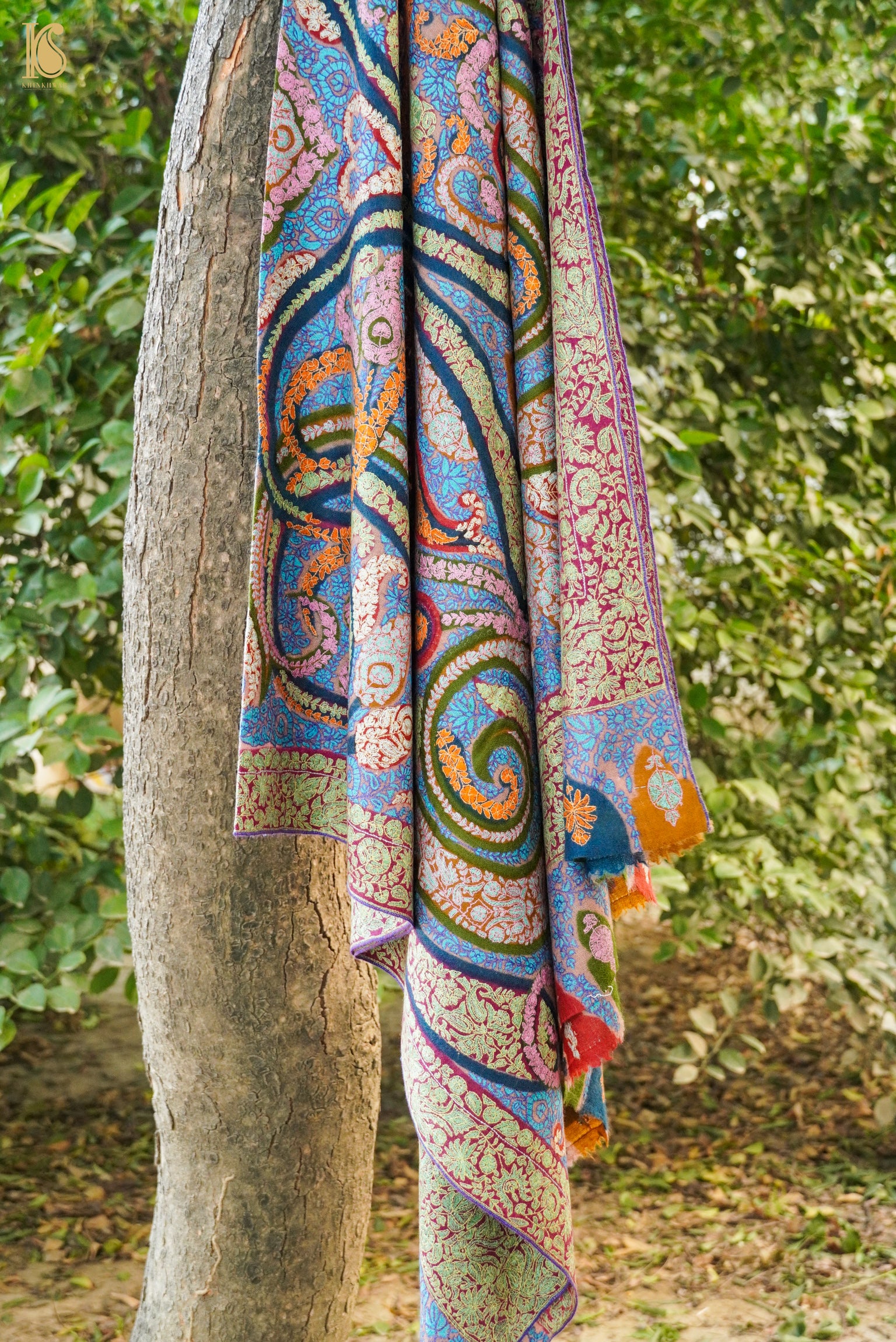 Pashmina Handwoven Sozni Kashmir Shawl