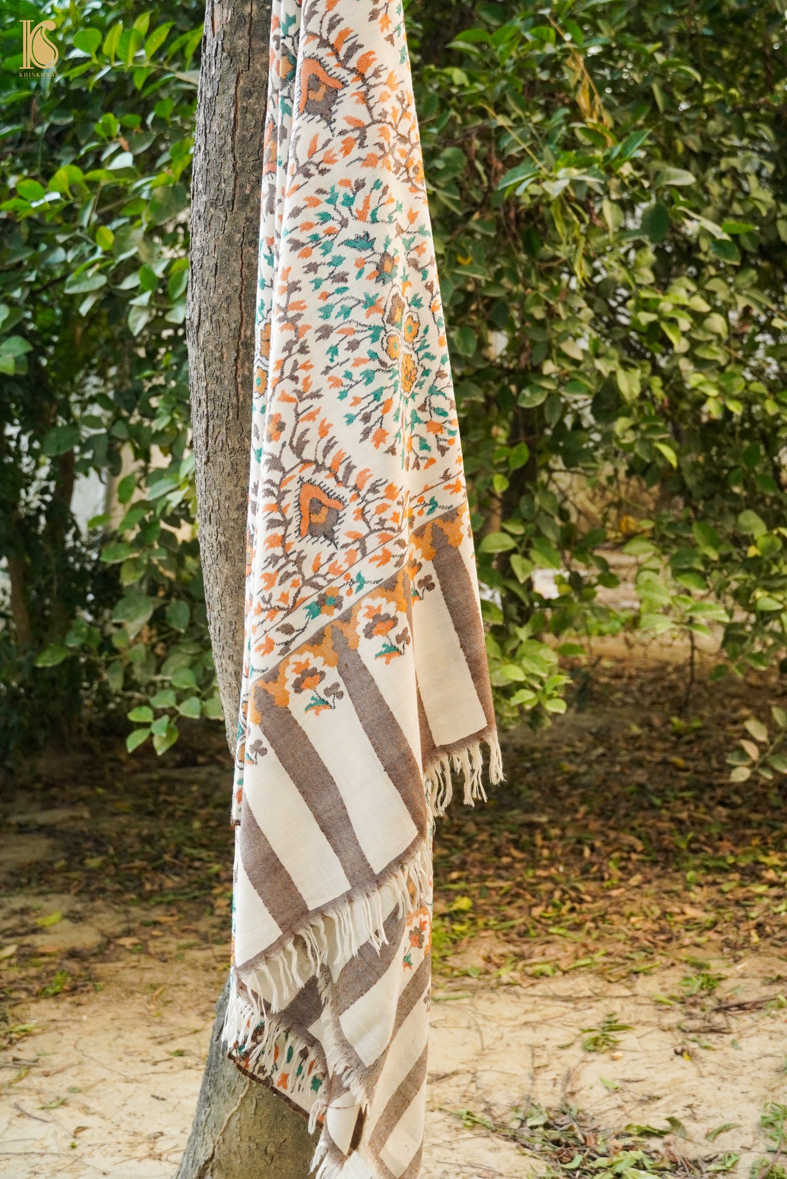 Pashmina Handwoven Kani Kashmir Shawl