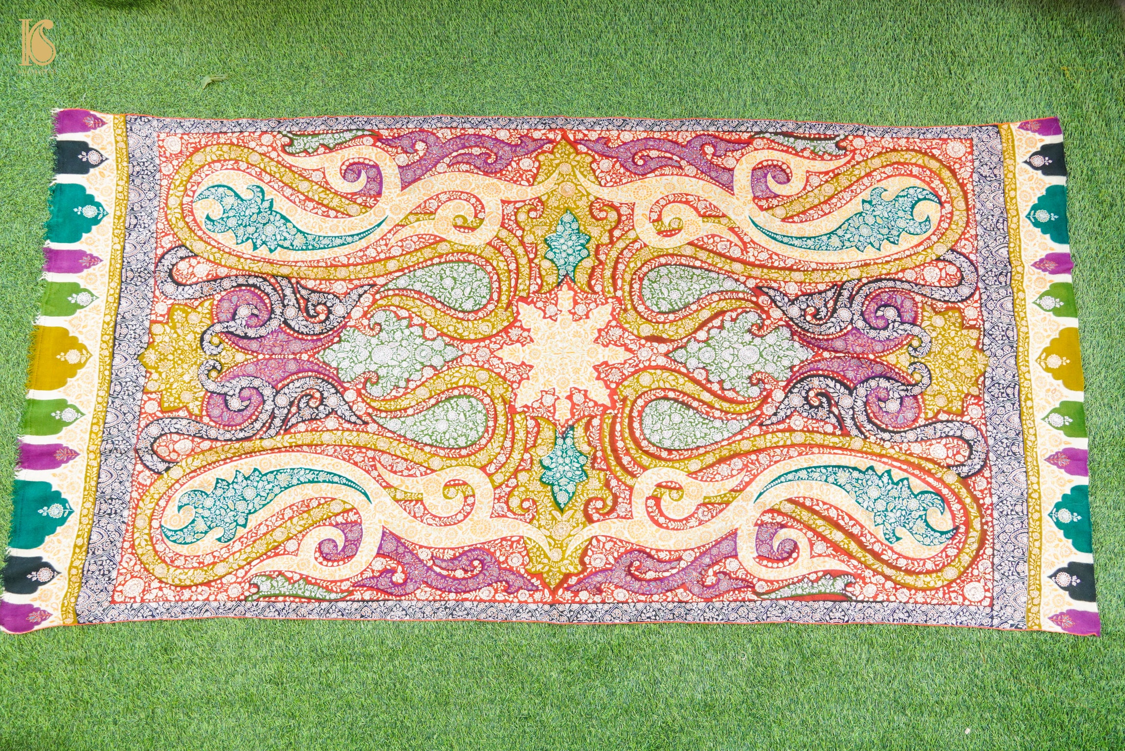 Pashmina Handwoven Sozni Kashmir Shawl