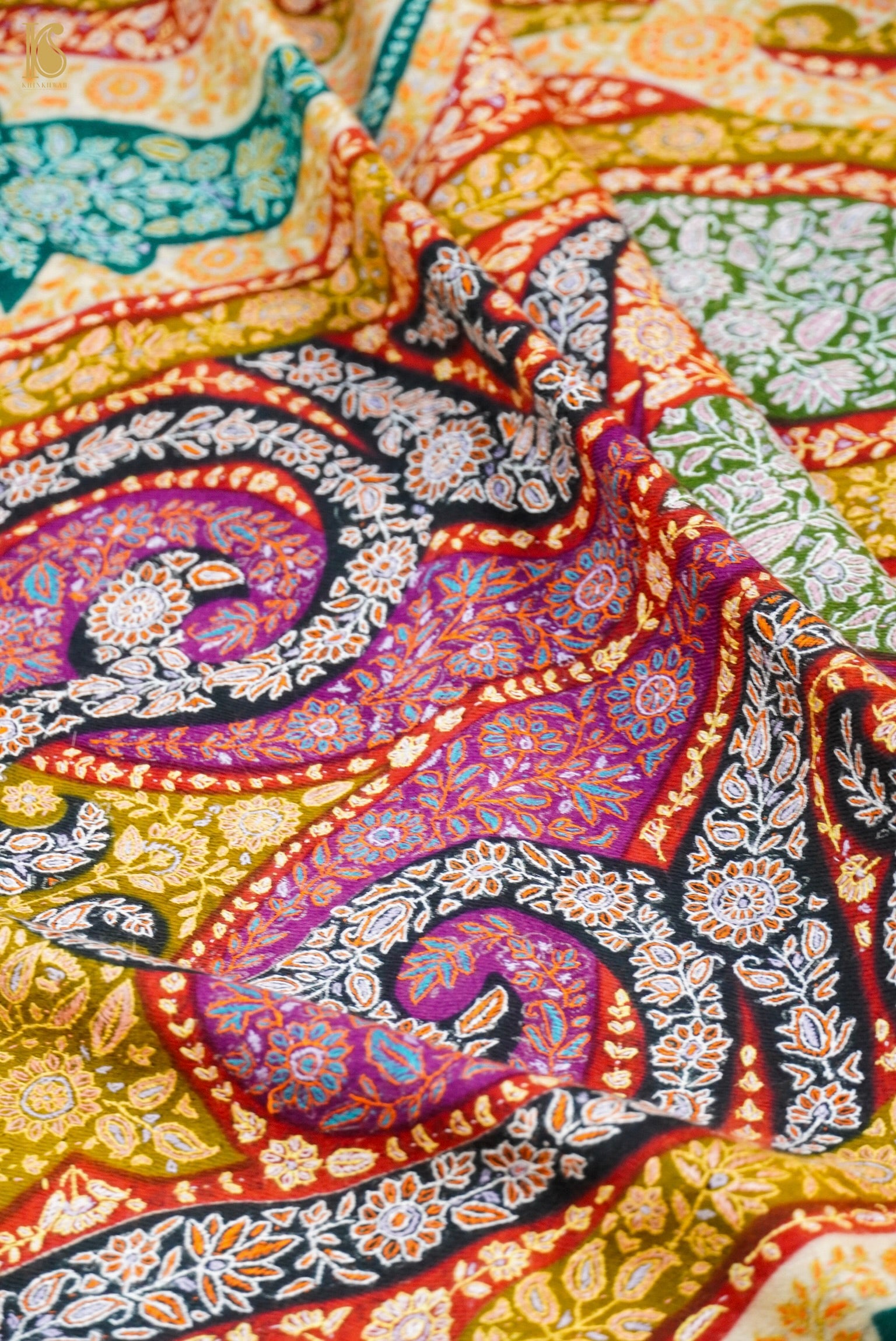 Pashmina Handwoven Sozni Kashmir Shawl