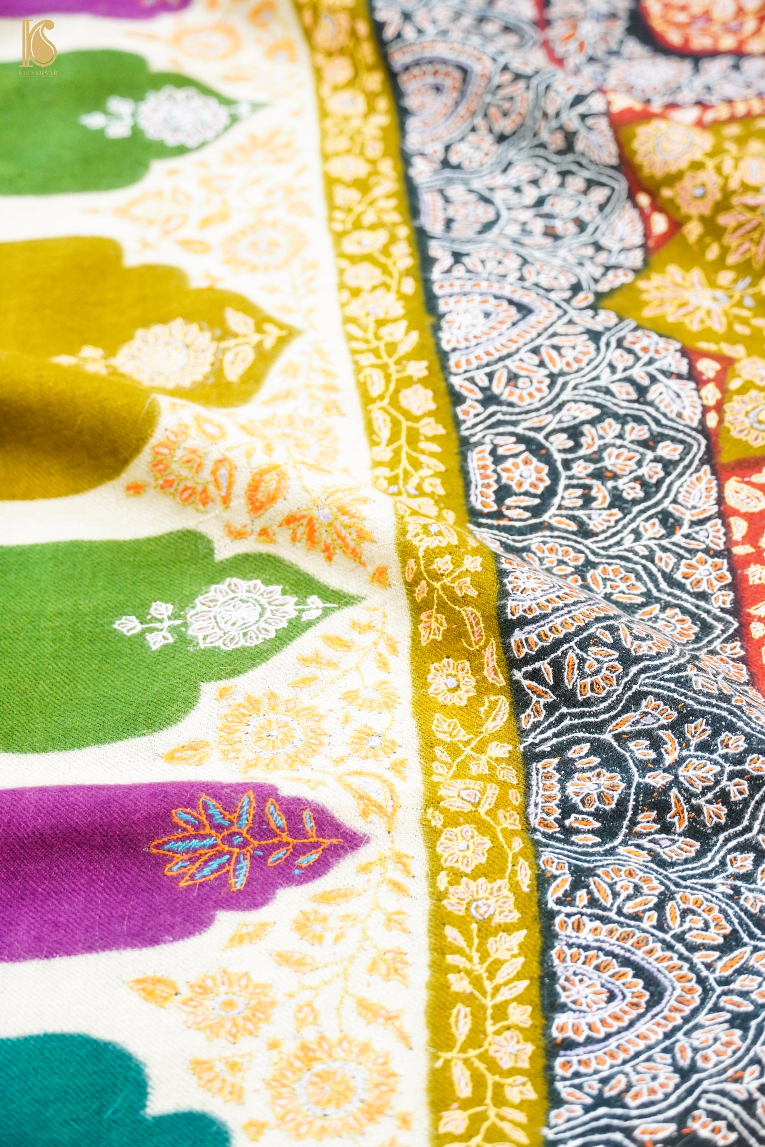 Pashmina Handwoven Sozni Kashmir Shawl