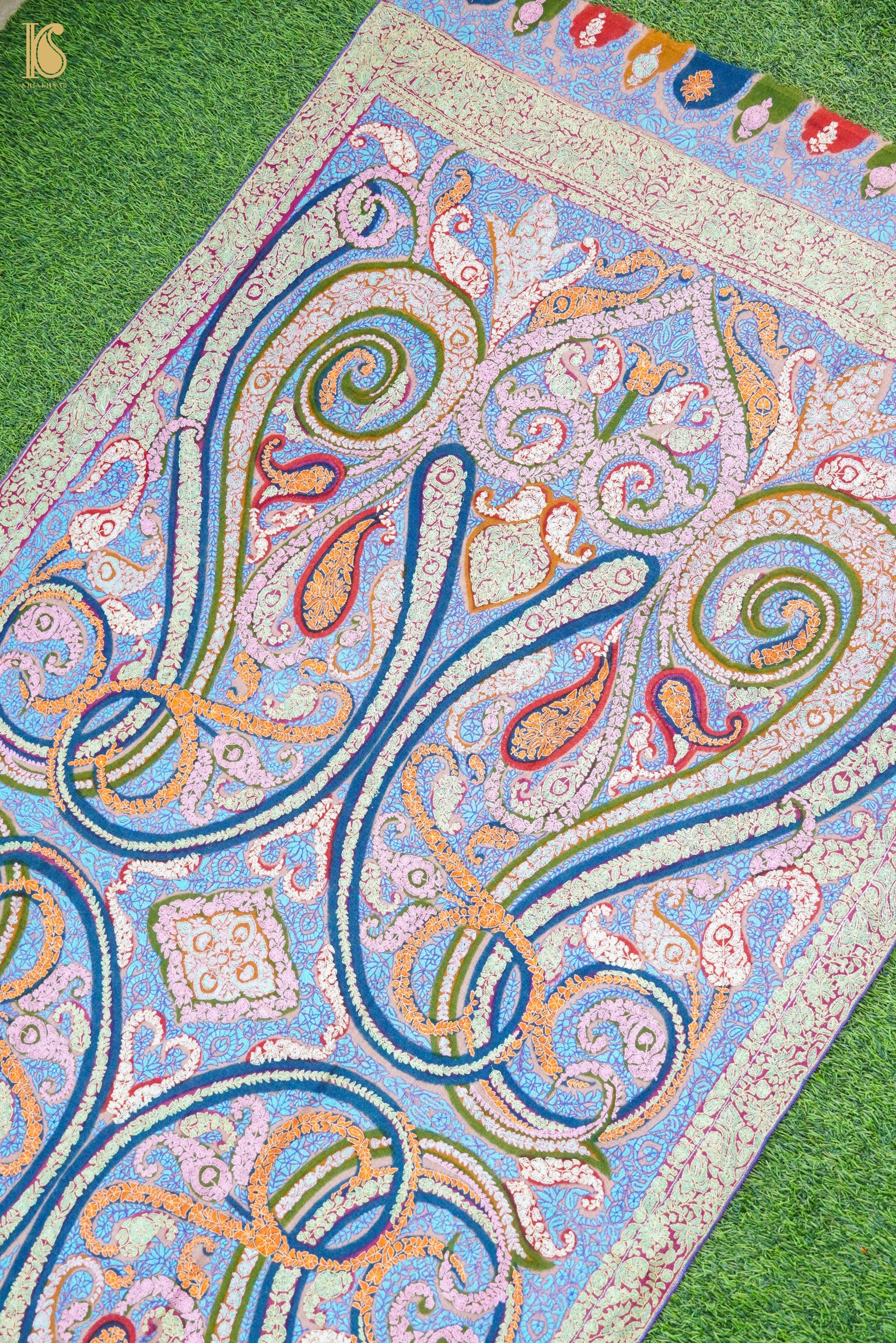 Pashmina Handwoven Sozni Kashmir Shawl
