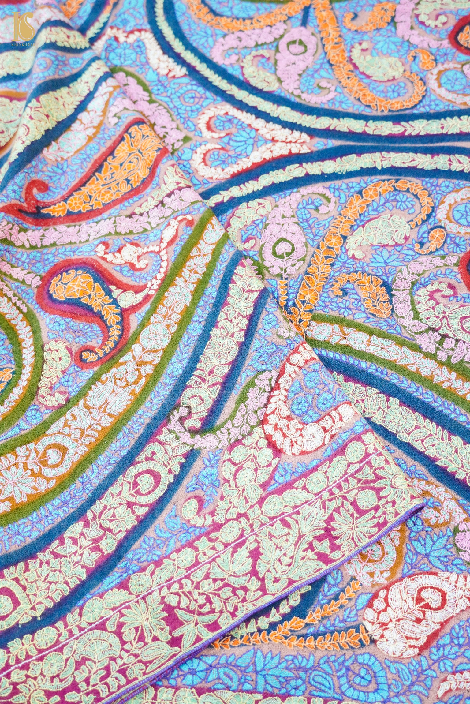 Pashmina Handwoven Sozni Kashmir Shawl