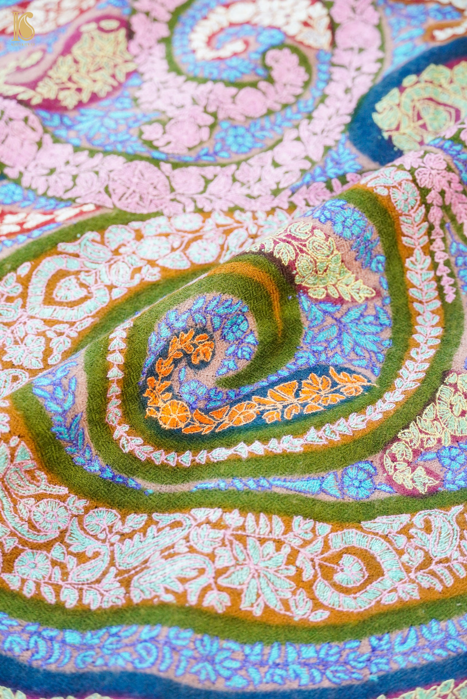 Pashmina Handwoven Sozni Kashmir Shawl