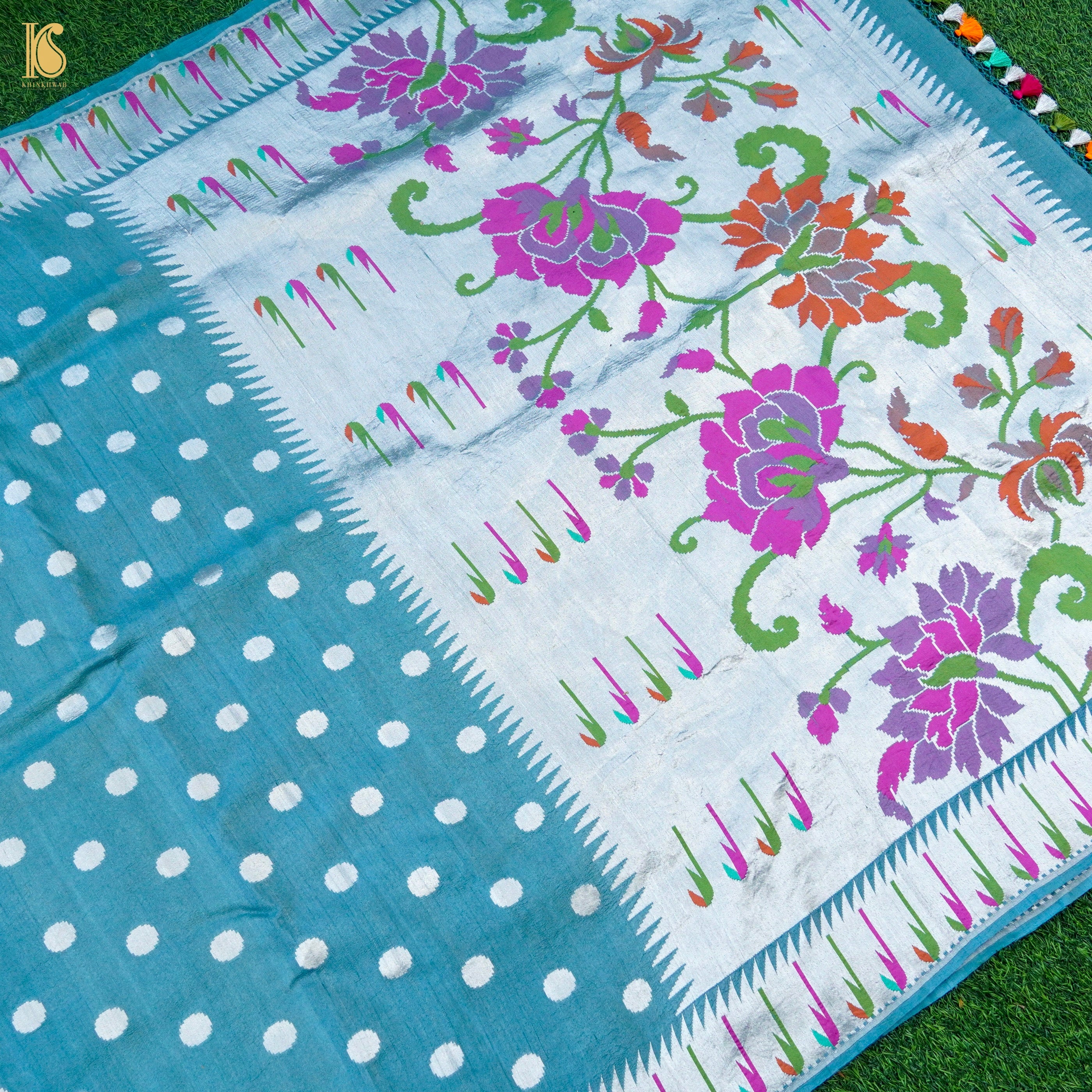 Banarasi Tussar Silk Muniya Saree