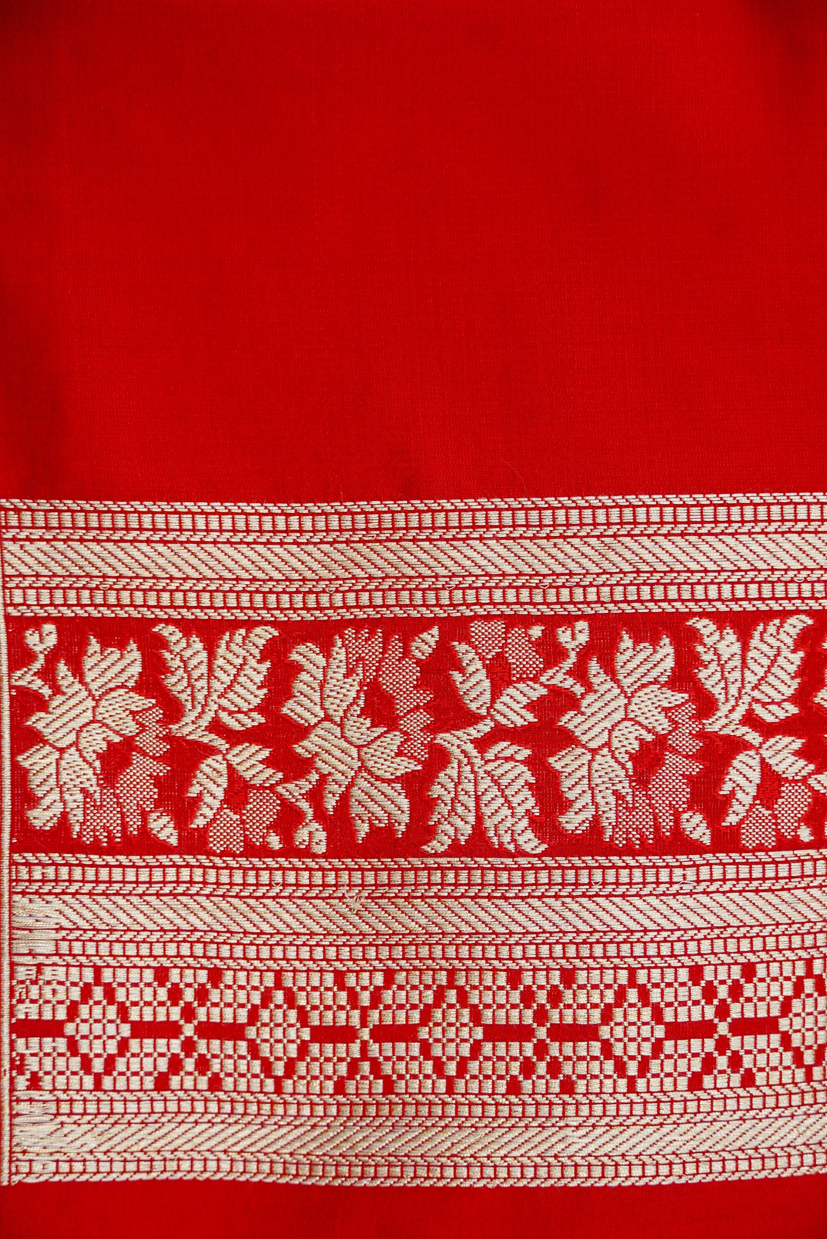 Handloom Banarasi Silk Tanchoi Kadwa Saree