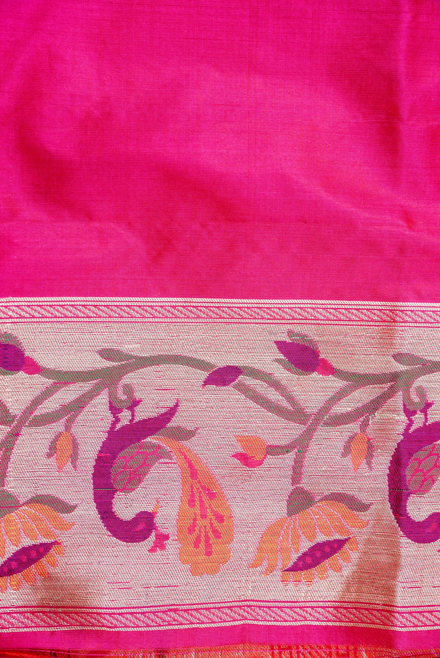 Handwoven Banarasi Katan Silk Patola Shikargah Saree