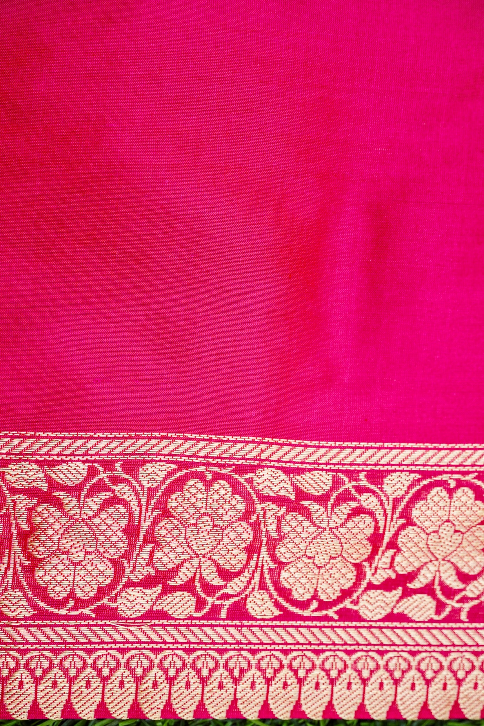 Handloom Banarasi Katan Silk Kadwa Saree